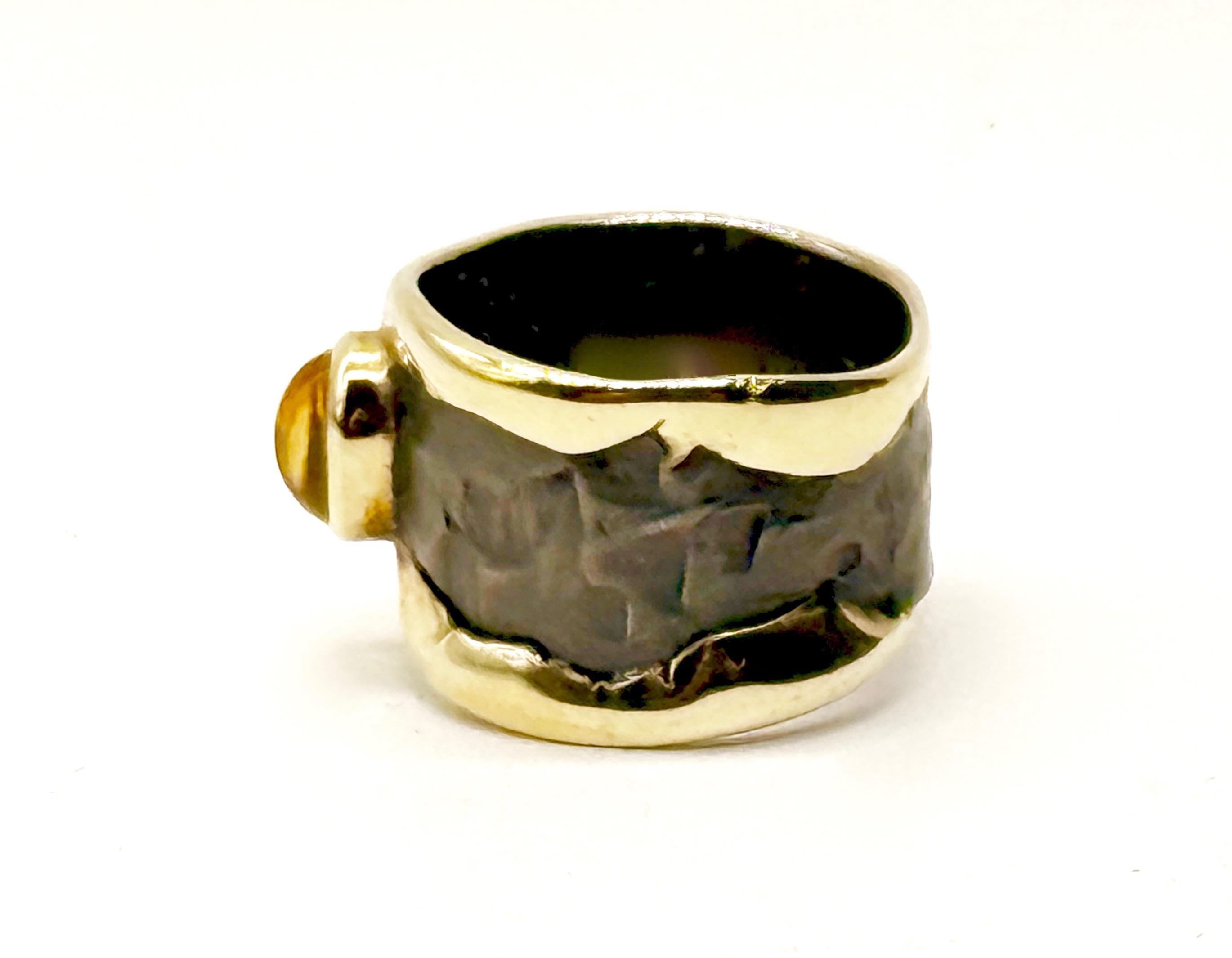 German Kabirski , Srebrny pierścionek z cytrynem