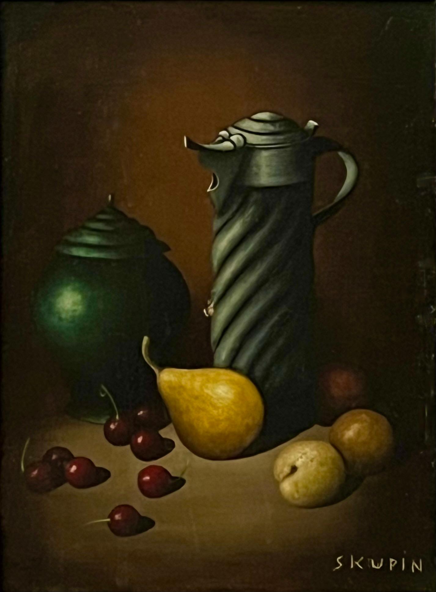 Ryszard Skupin(1930-2005), ''Martwa natura z dzbanem i wazą''