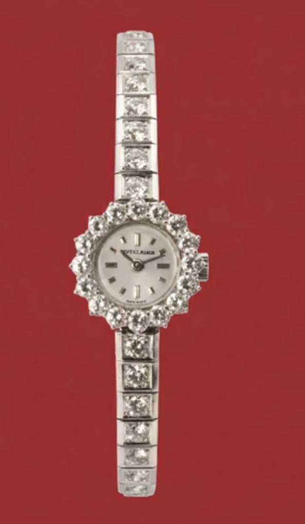 Złoty zegarek zdobiony diamentami  4,51 ct, ekspertyza