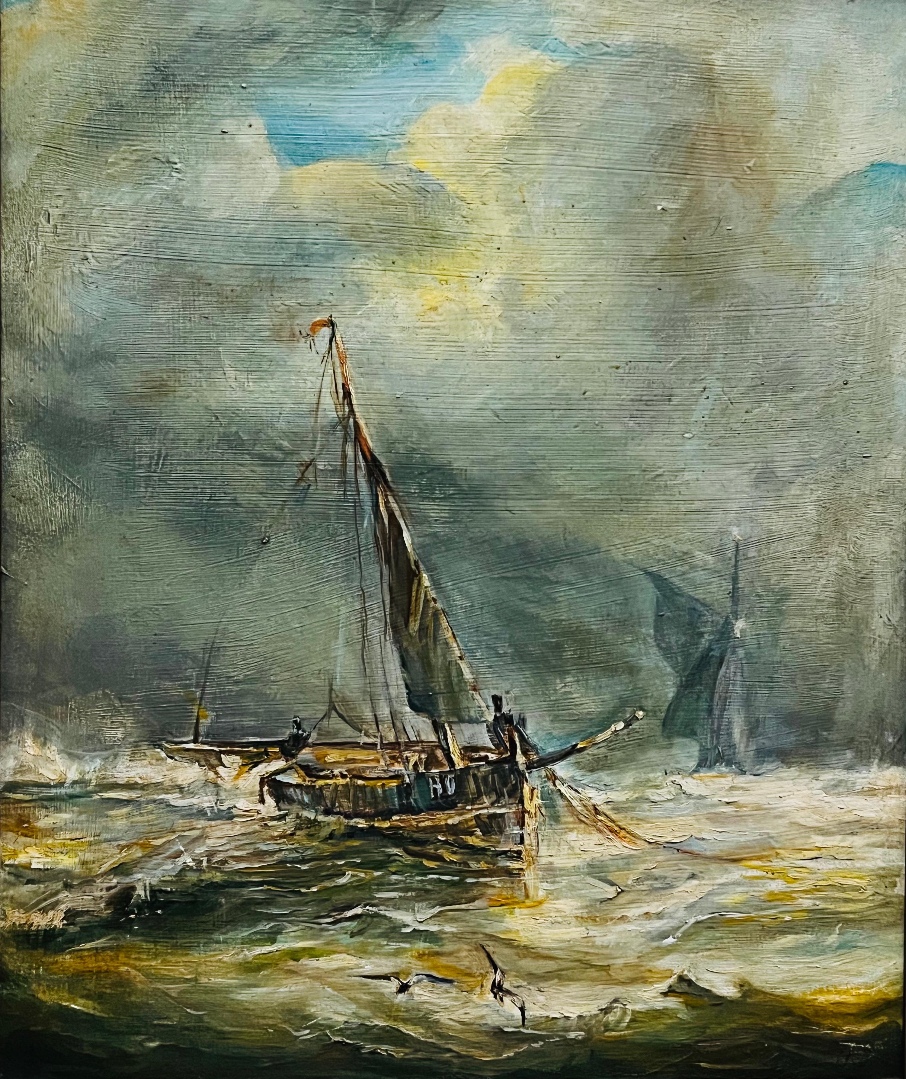 Monogramista H.J. "Rybacy na łodzi"