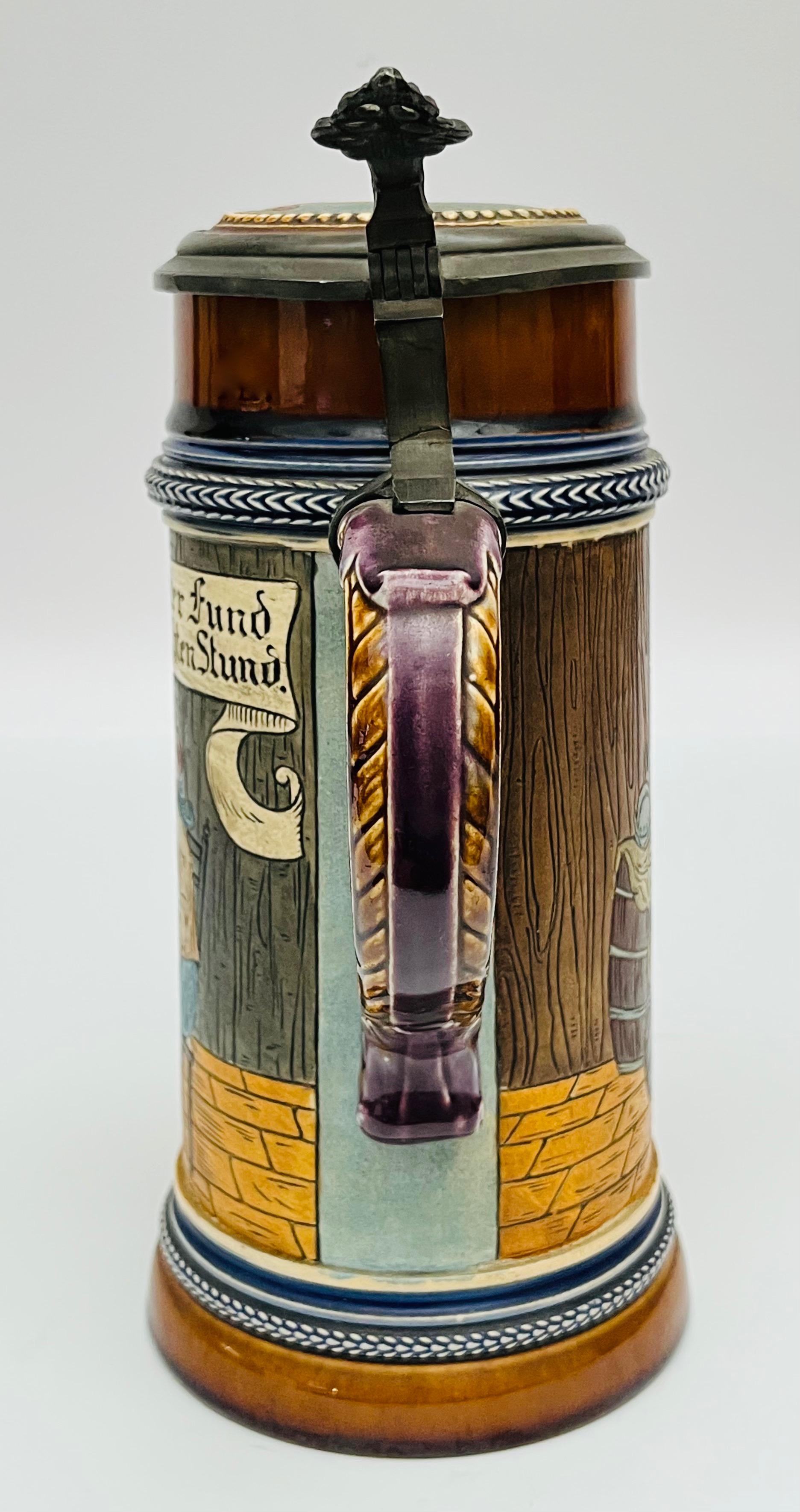 Dekoracyjny zestaw 3 kufli z nakrywami