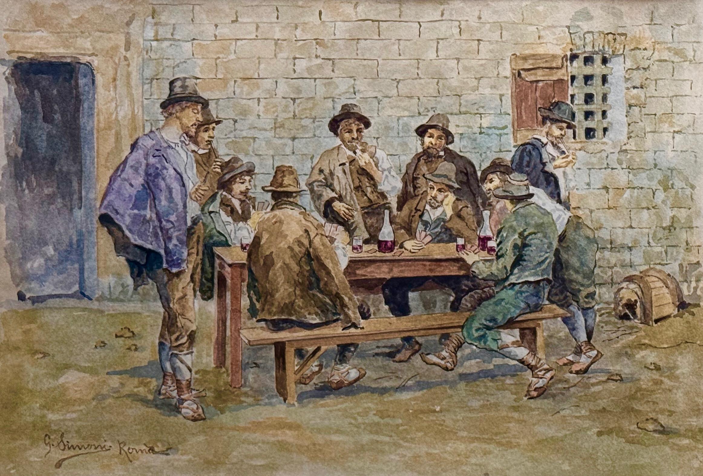 Nieustalony malarz, ''Grający w karty''