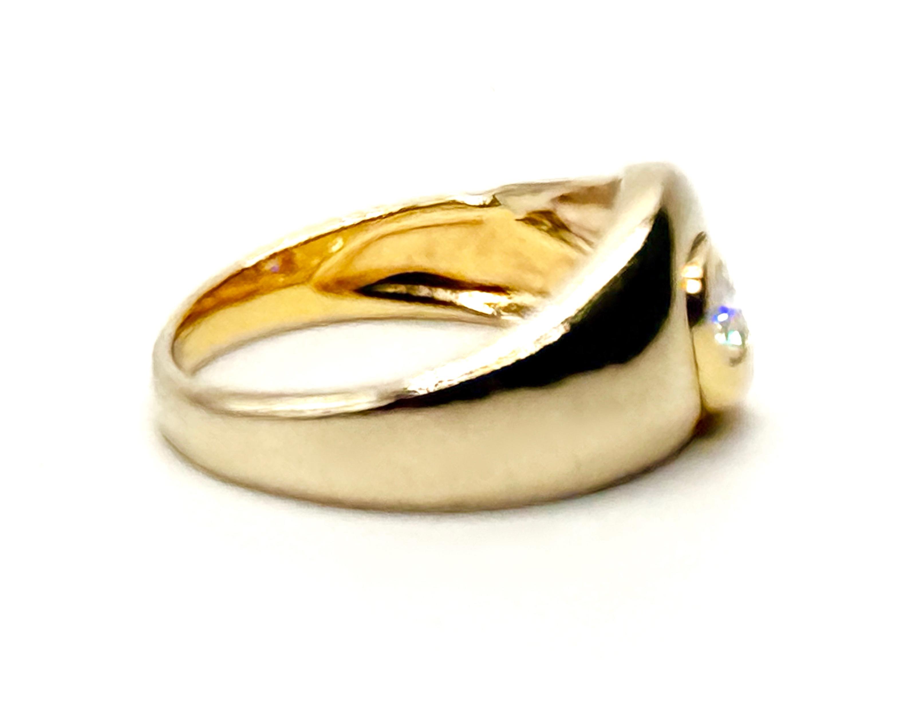 Złoty pierścionek , masa 5,1 g