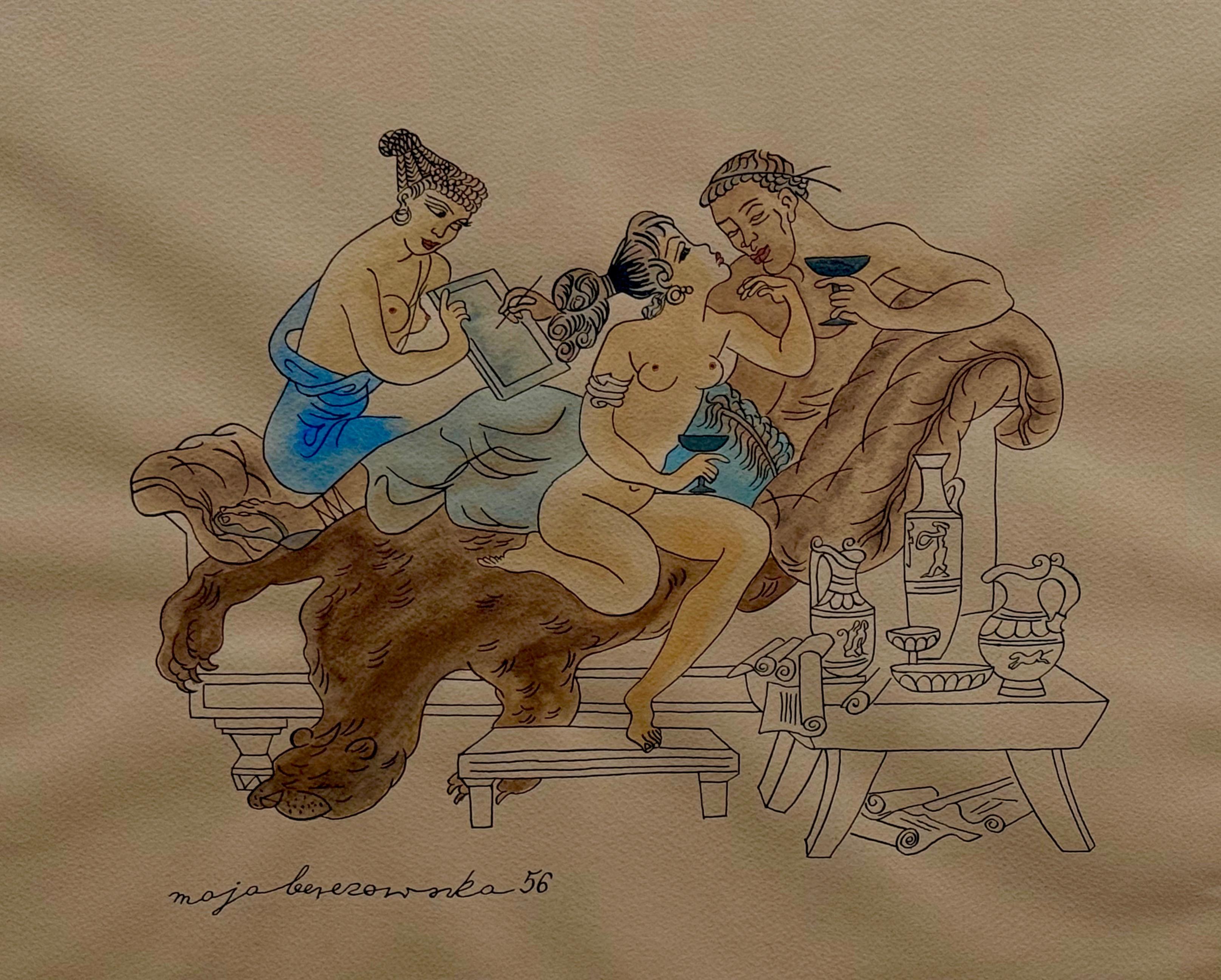 Nieustalony naśladowca ''Scena erotyczna''