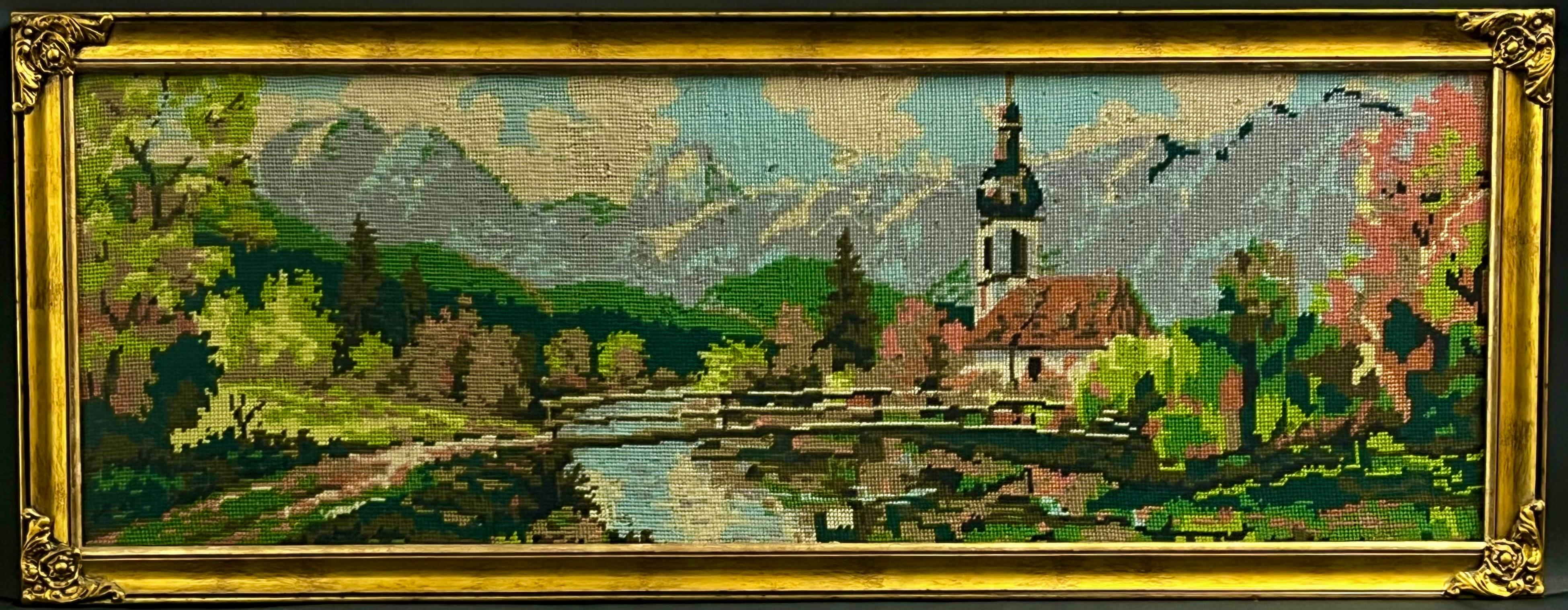 Zestaw 3 obrazów gobelinowych