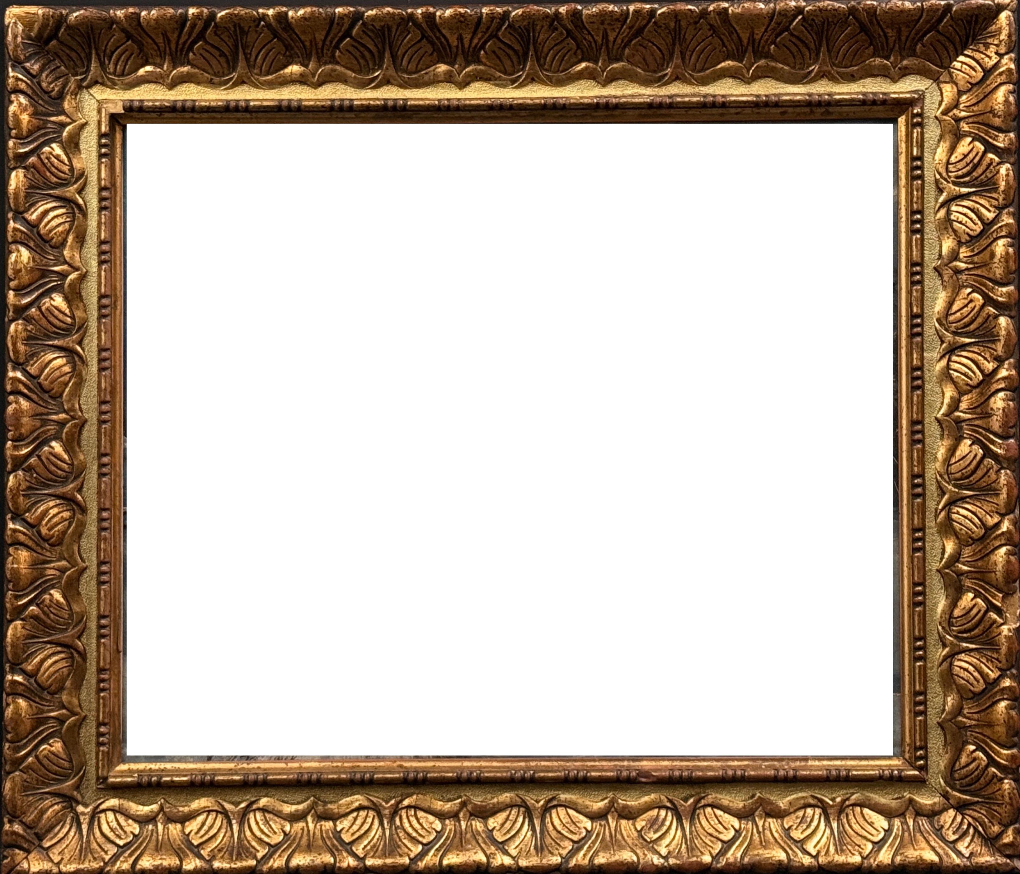 Dekoracyjna rama zdobiona zimowym pejzażem na płótnie