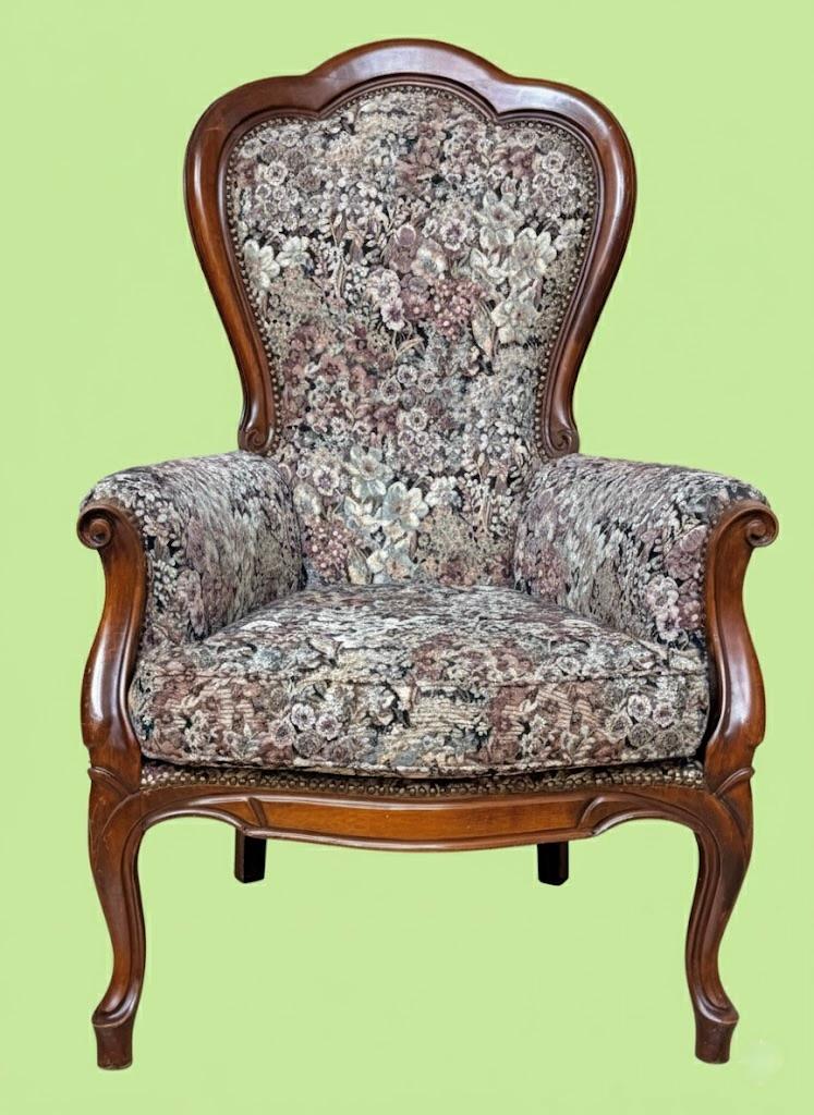 Salonowa berżera w stylu Ludwika Filipa