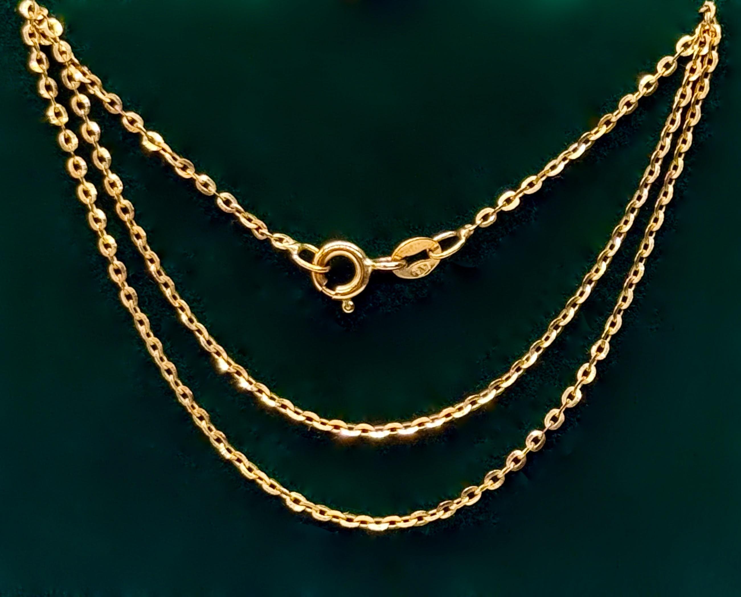 Złoty łańcuszek pr.0,333, masa 1,3 g