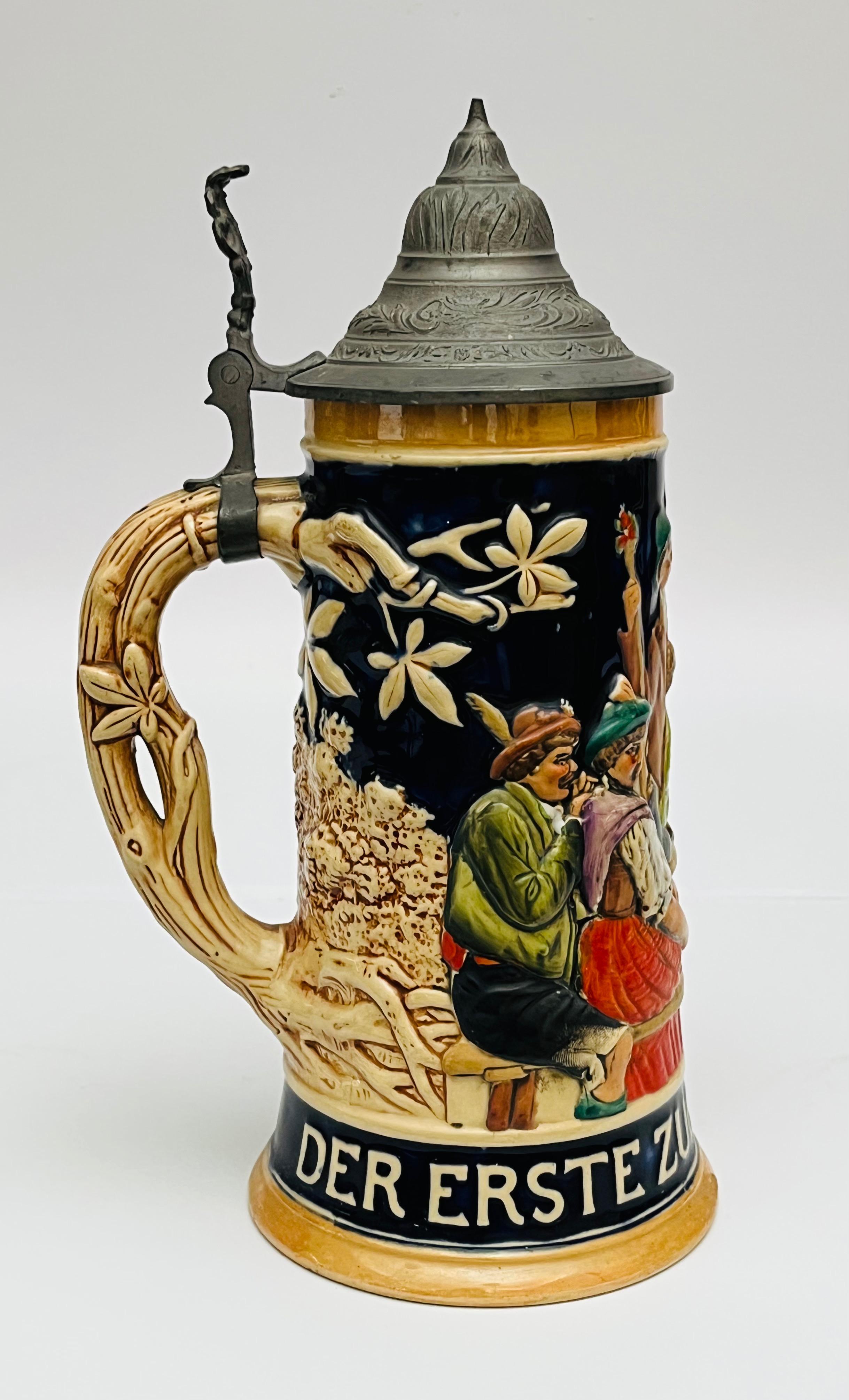 Dekoracyjny zestaw 3 kufli z nakrywami