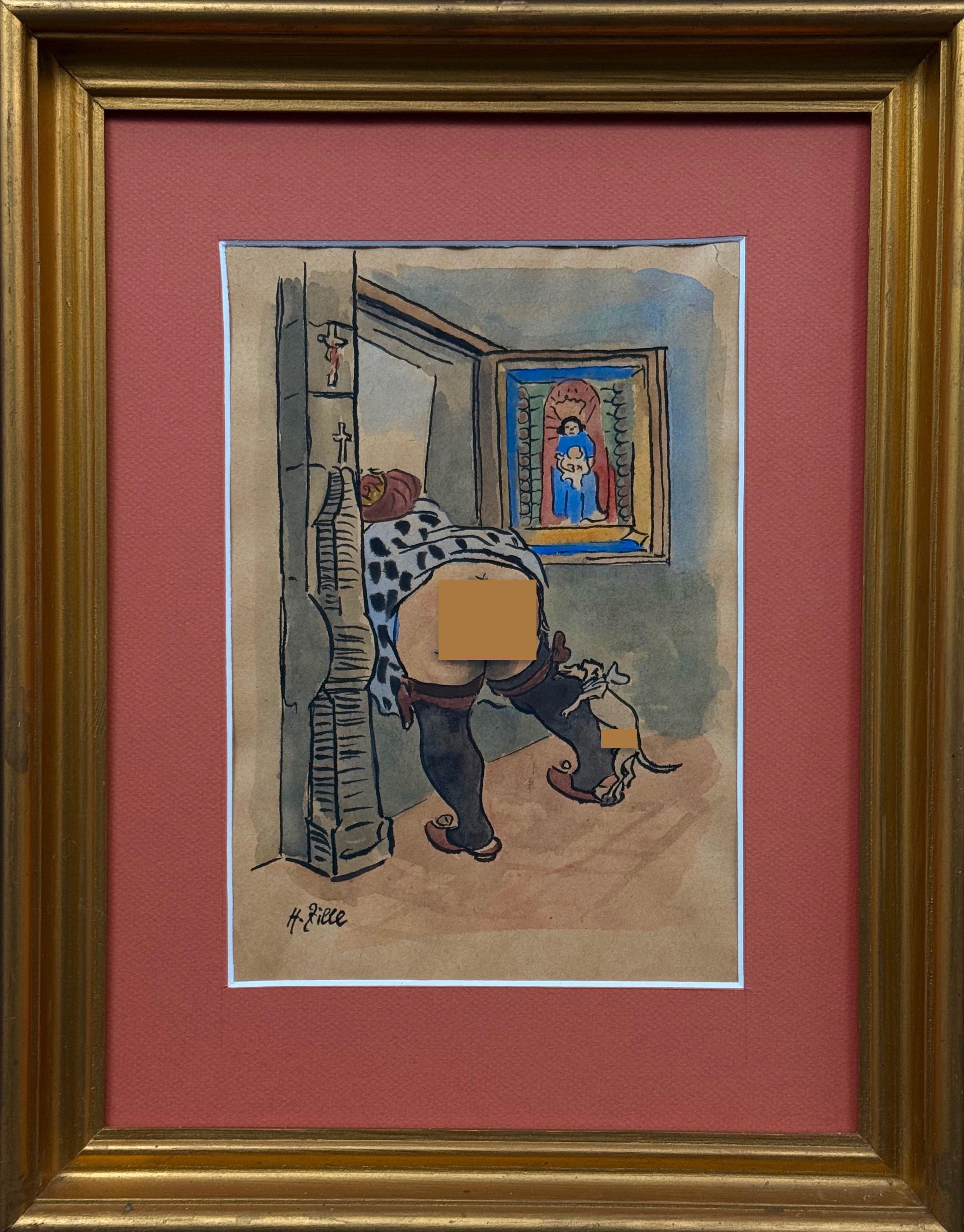 Nieustalony malarz ''Widok z okna''