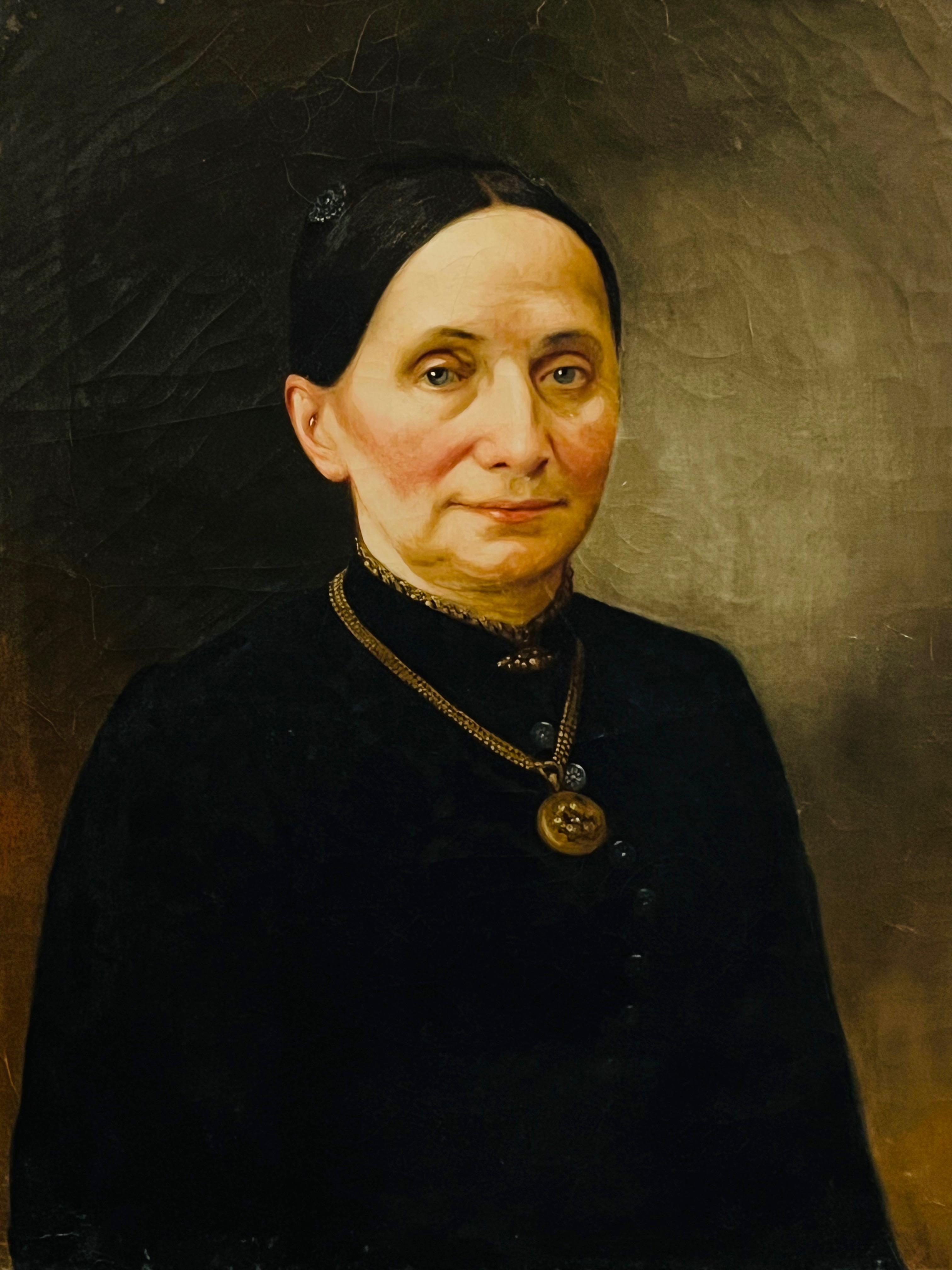 Nieustalony malarz "Portret kobiety z naszyjnikiem"