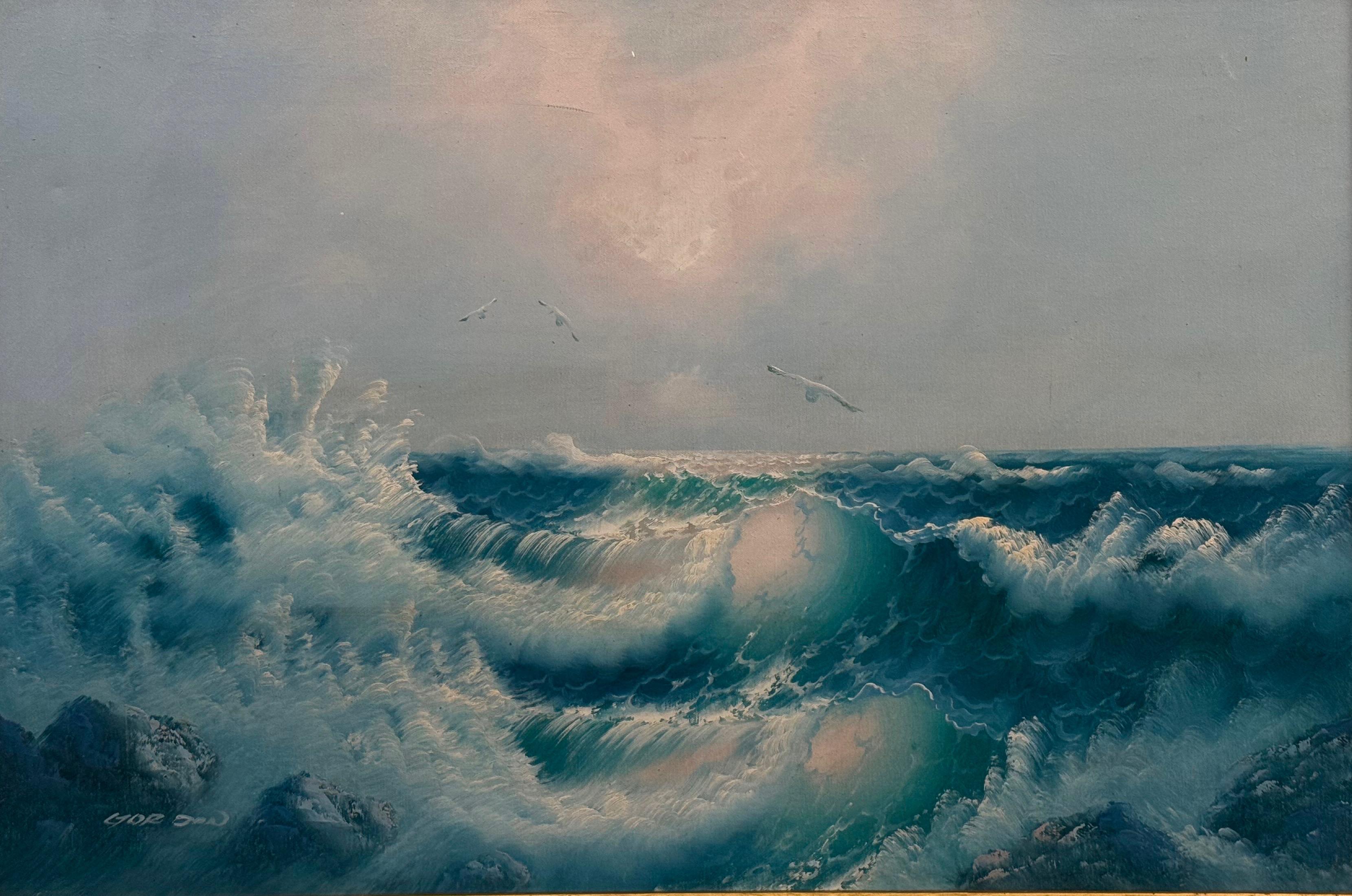 Nieustalony malarz, ''Mewy nad wzburzonym morzem''