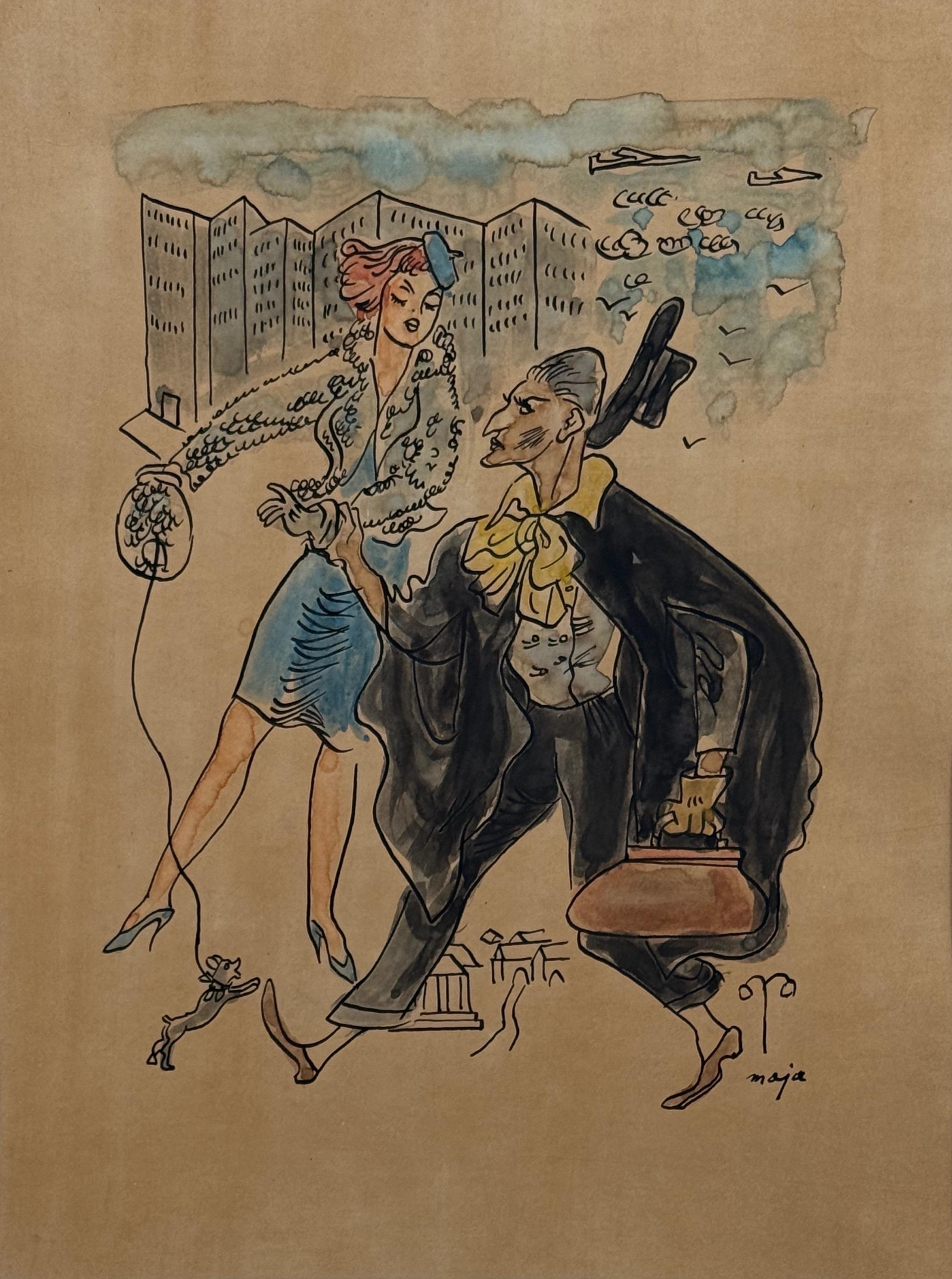 Nieustalony naśladowca ''Satyryczna scena rodzajowa''