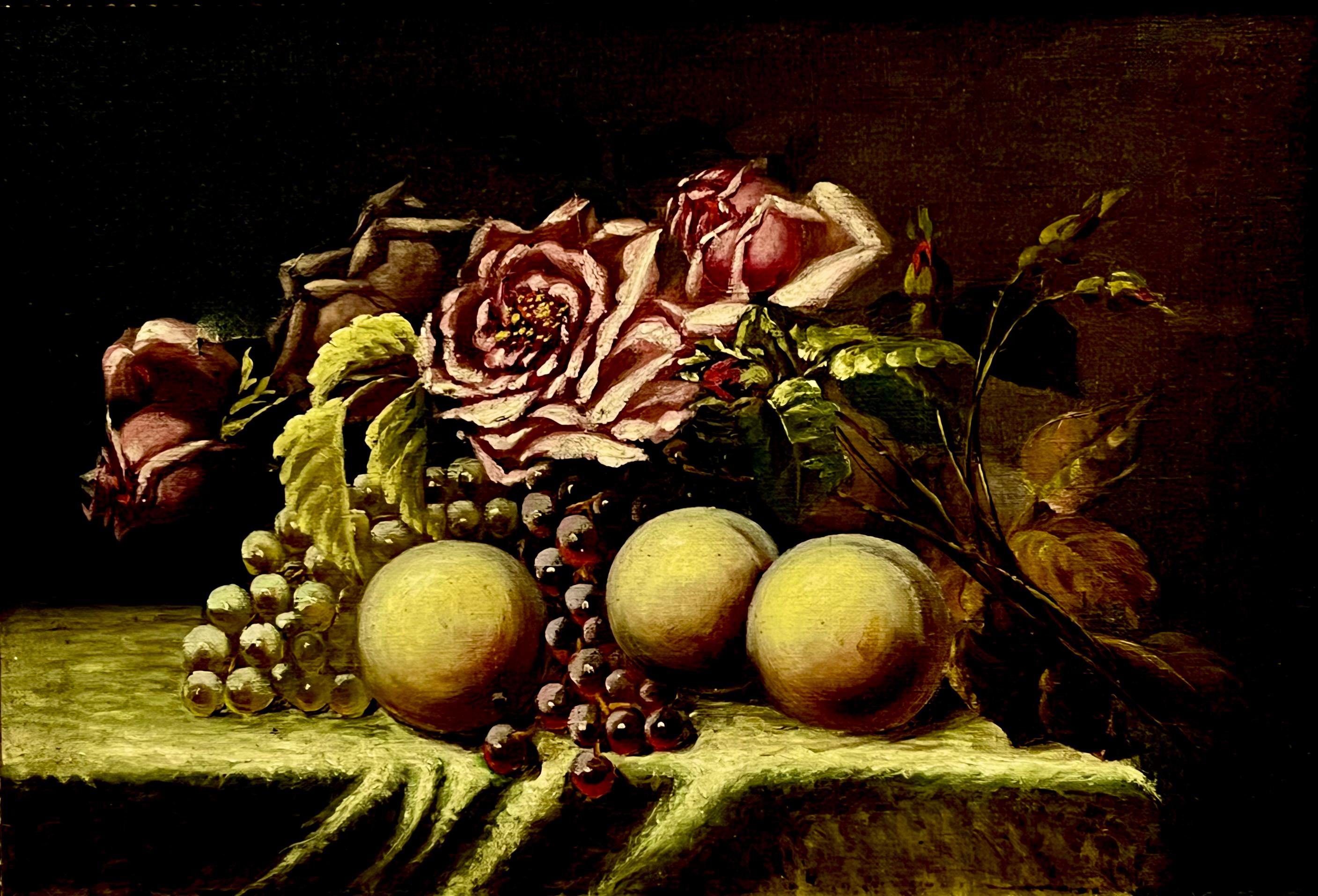 Nieustalony malarz, ''Martwa natura z różami''