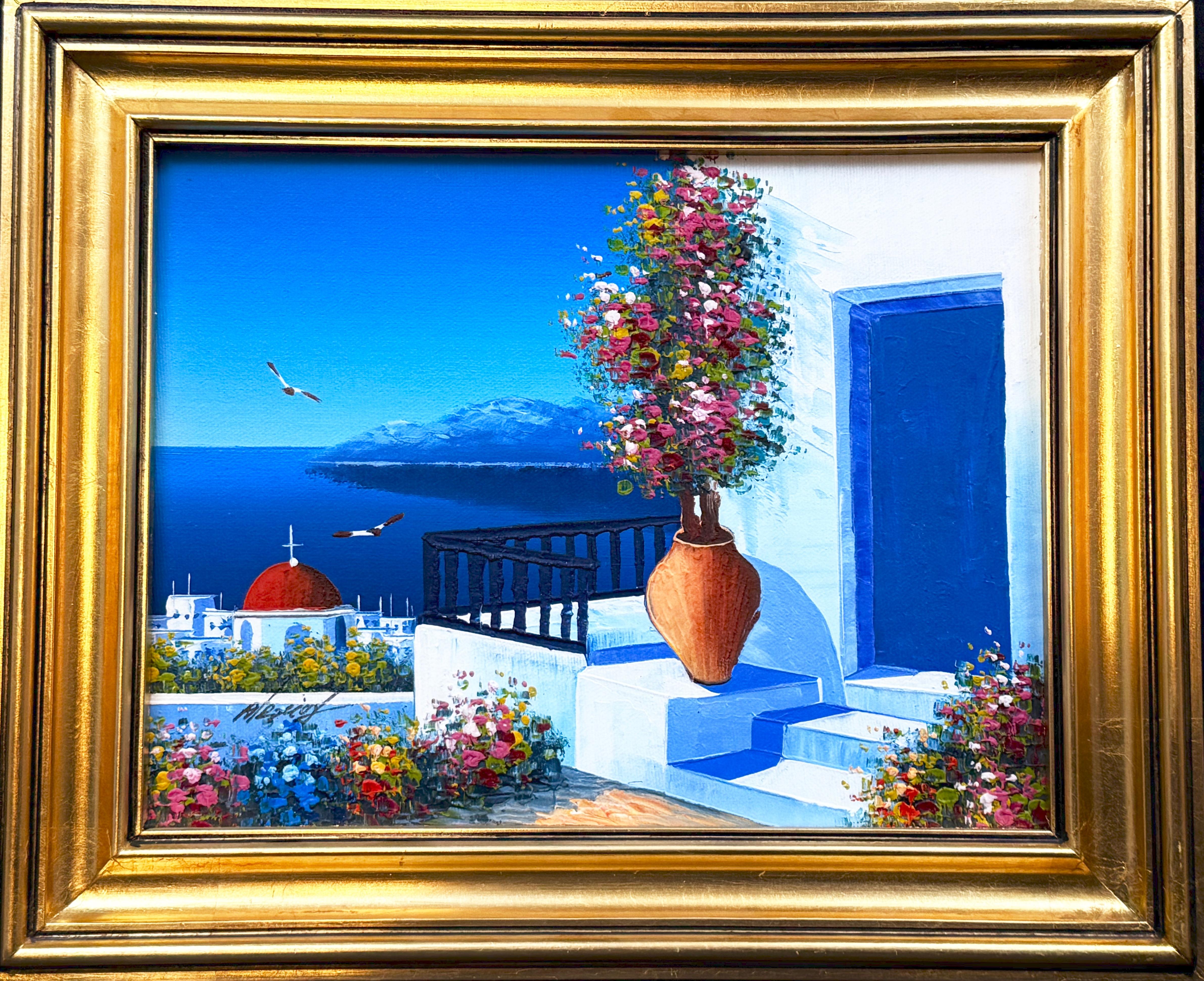 MN, Zestaw 2 obrazów ''Pejzaż śródziemnomorski''