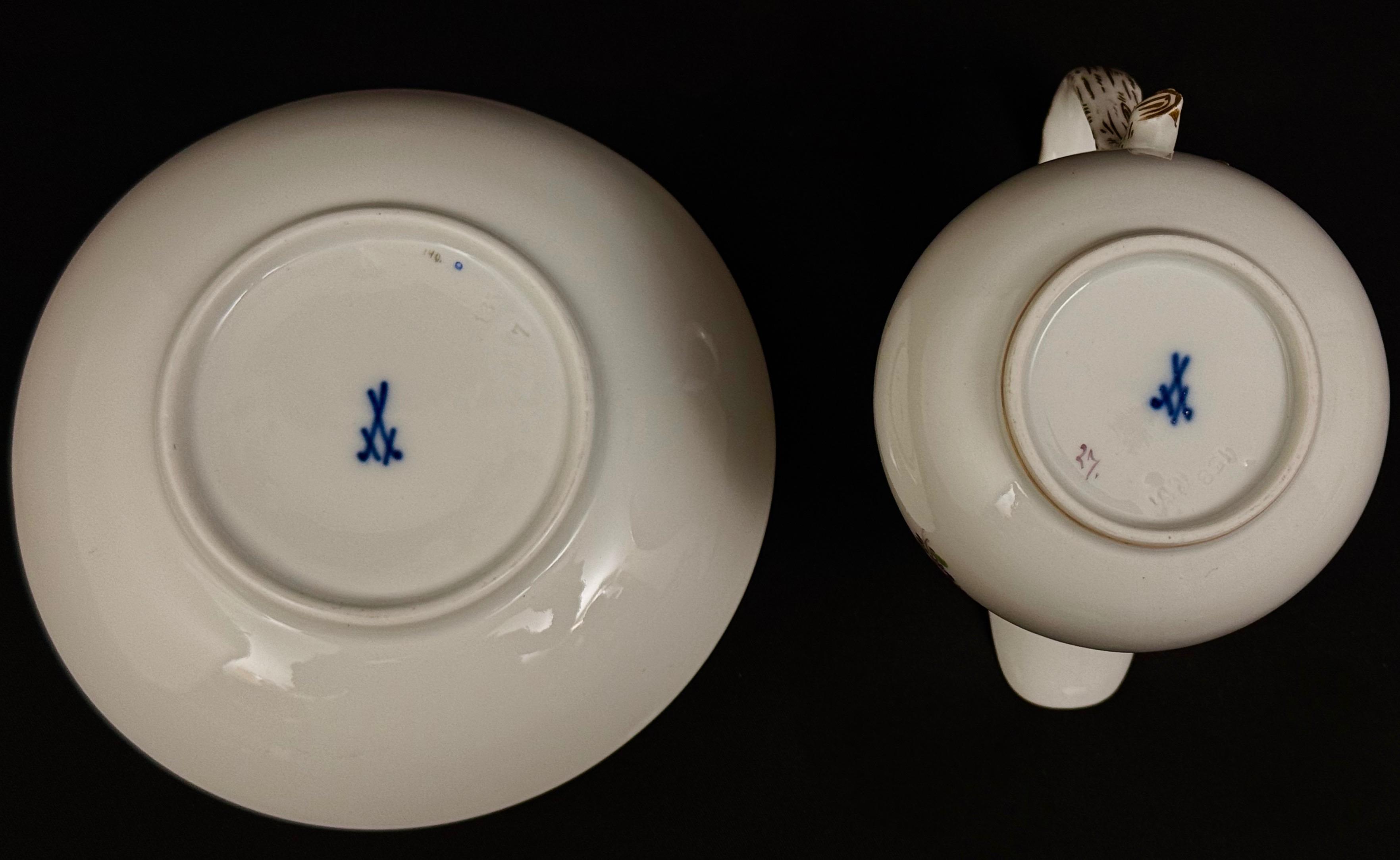 Porcelanowy zestaw- 2 sztuki, Miśnia