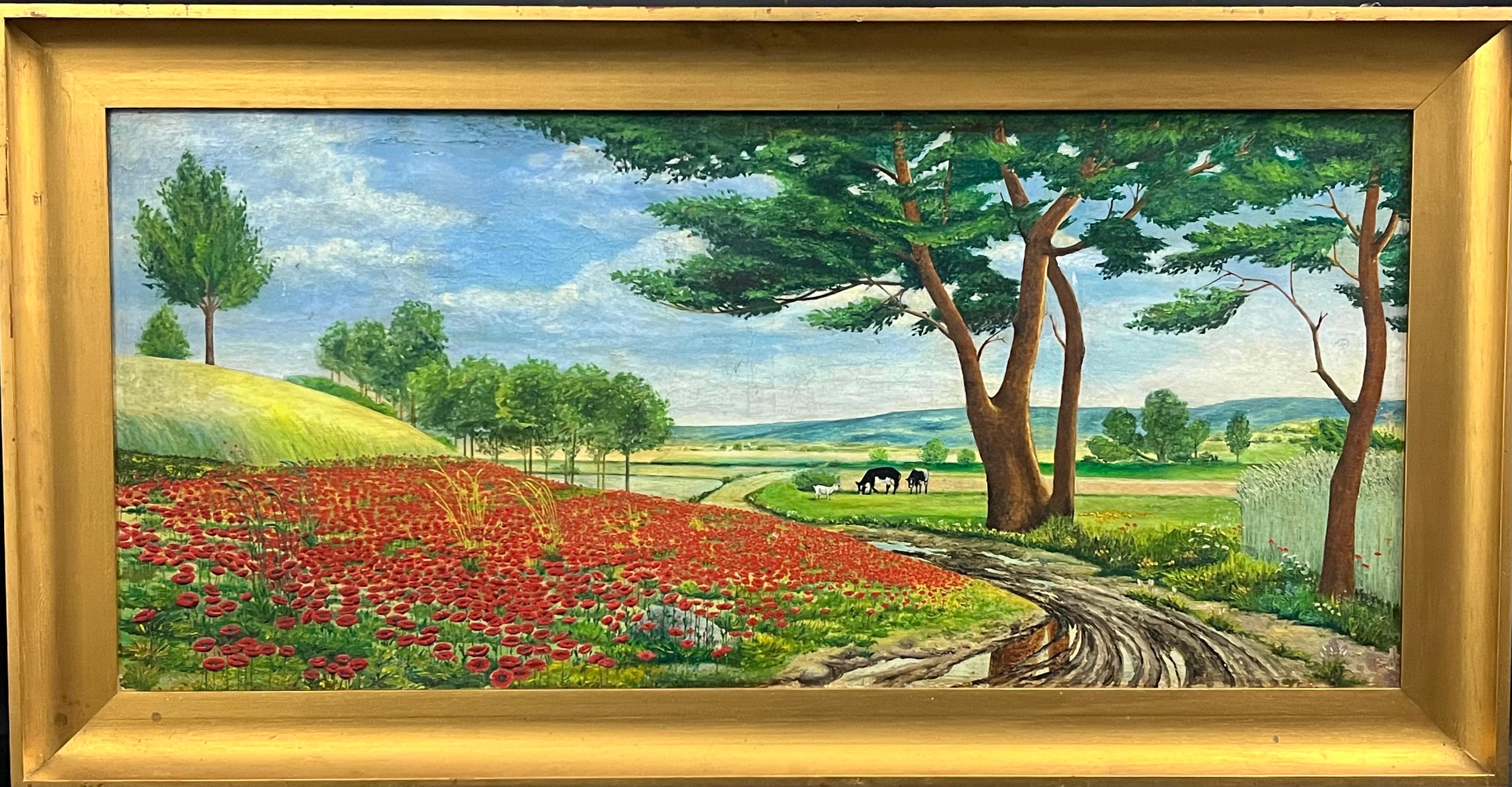 Nieustalony malarz, ''Pejzaż z makami''