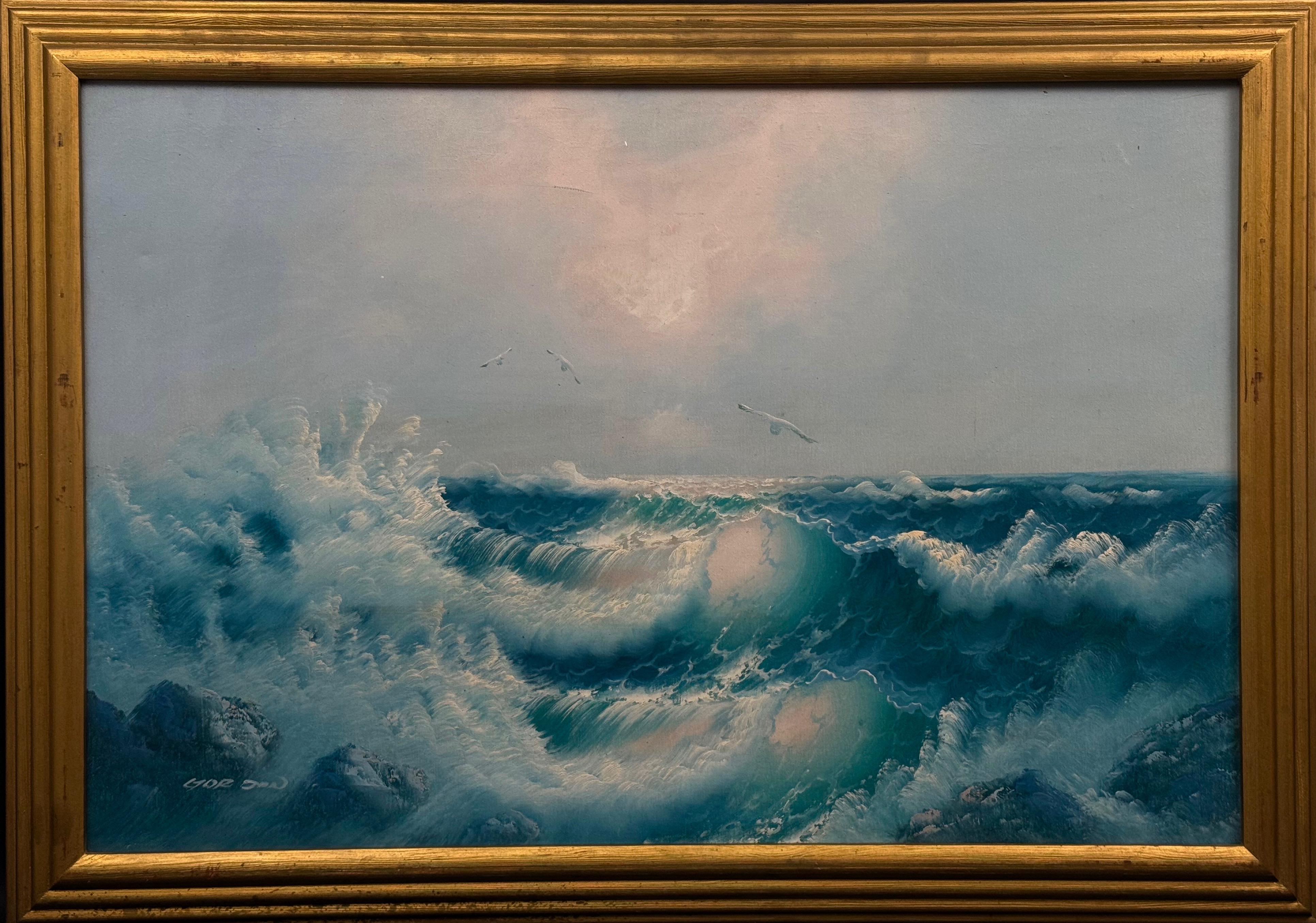 Nieustalony malarz, ''Mewy nad wzburzonym morzem''