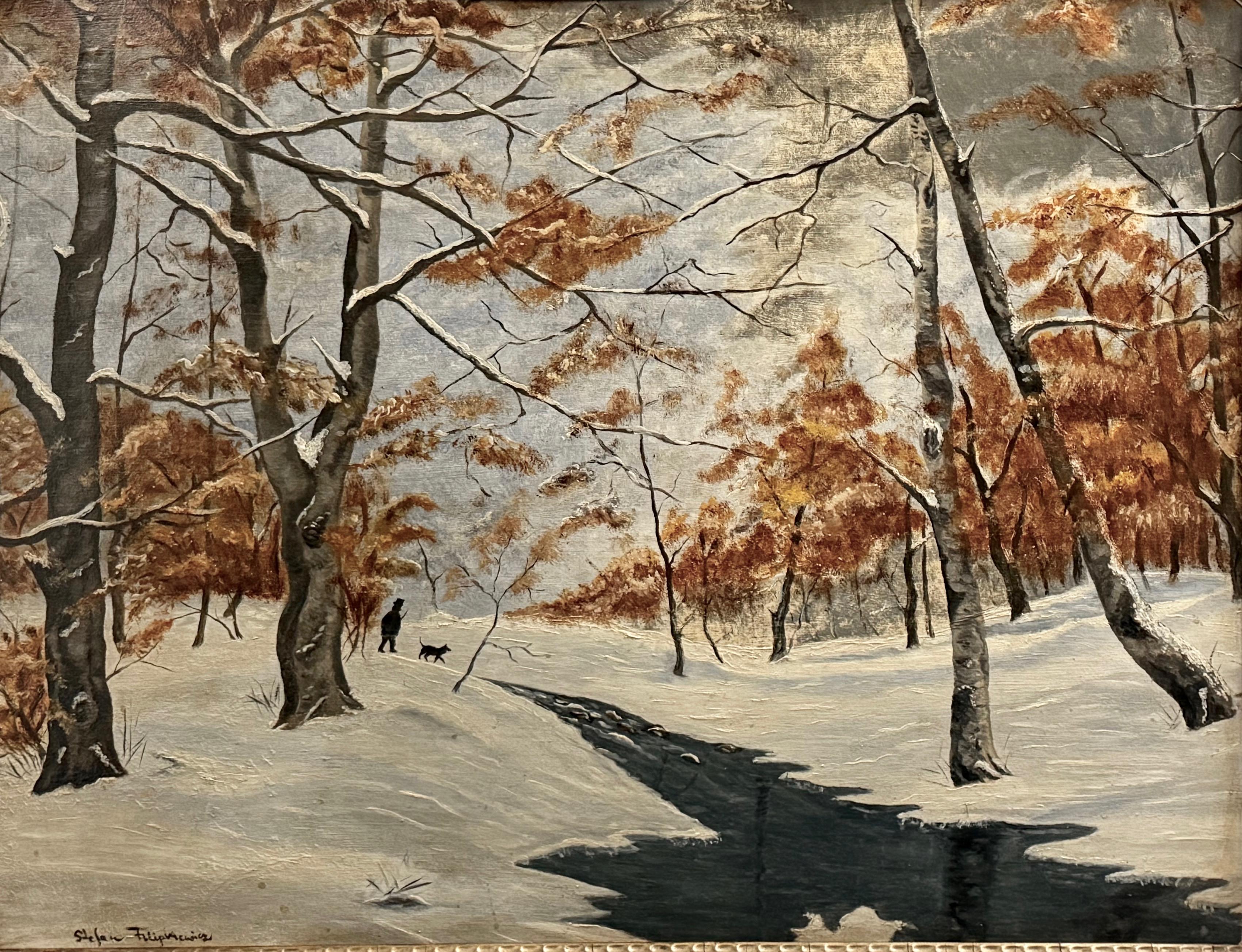 Nieustalony malarz, ''Zima w lesie''