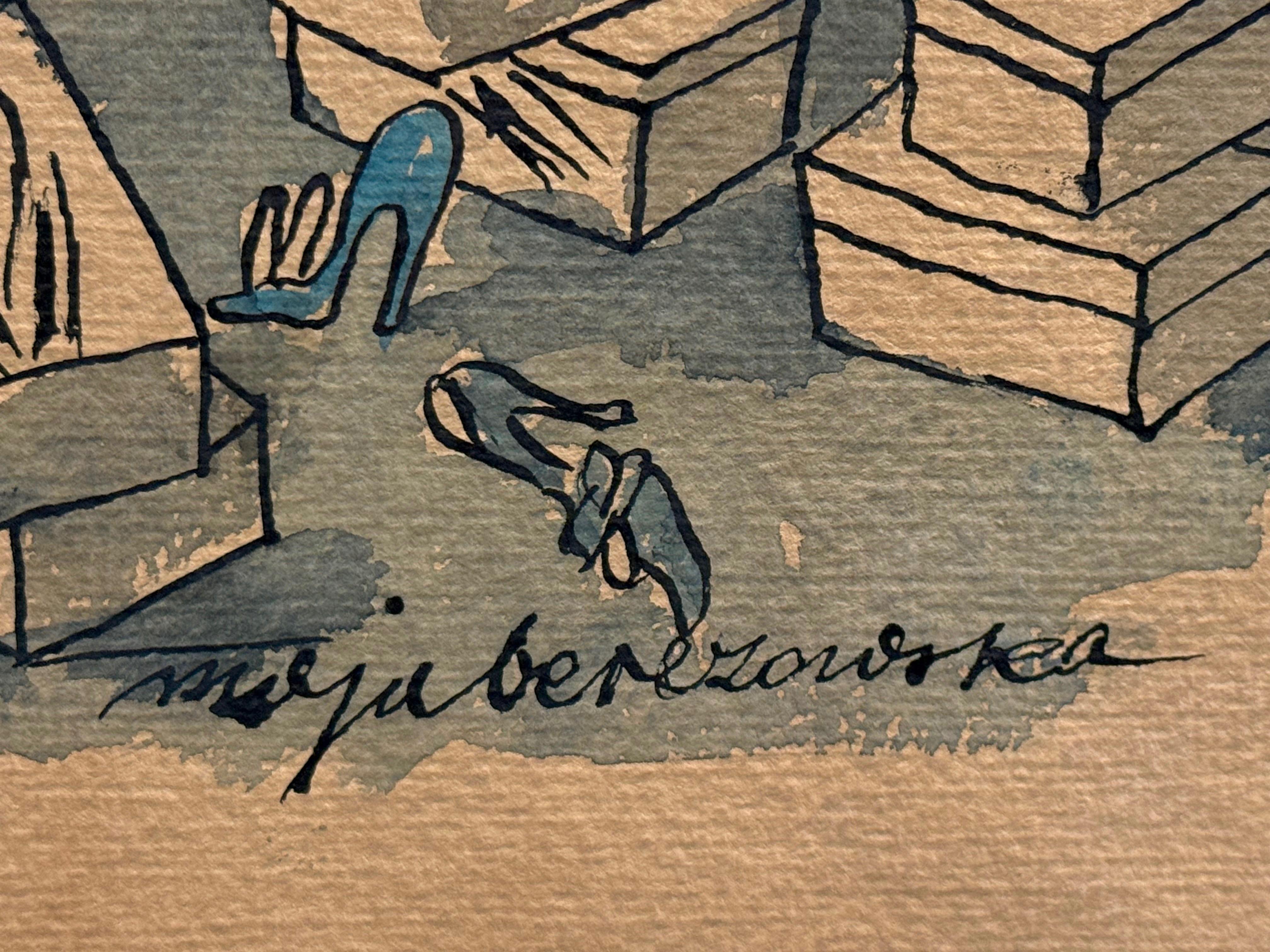 Nieustalony naśladowca, ''Scena rodzajowa w sklepie obuwniczym''