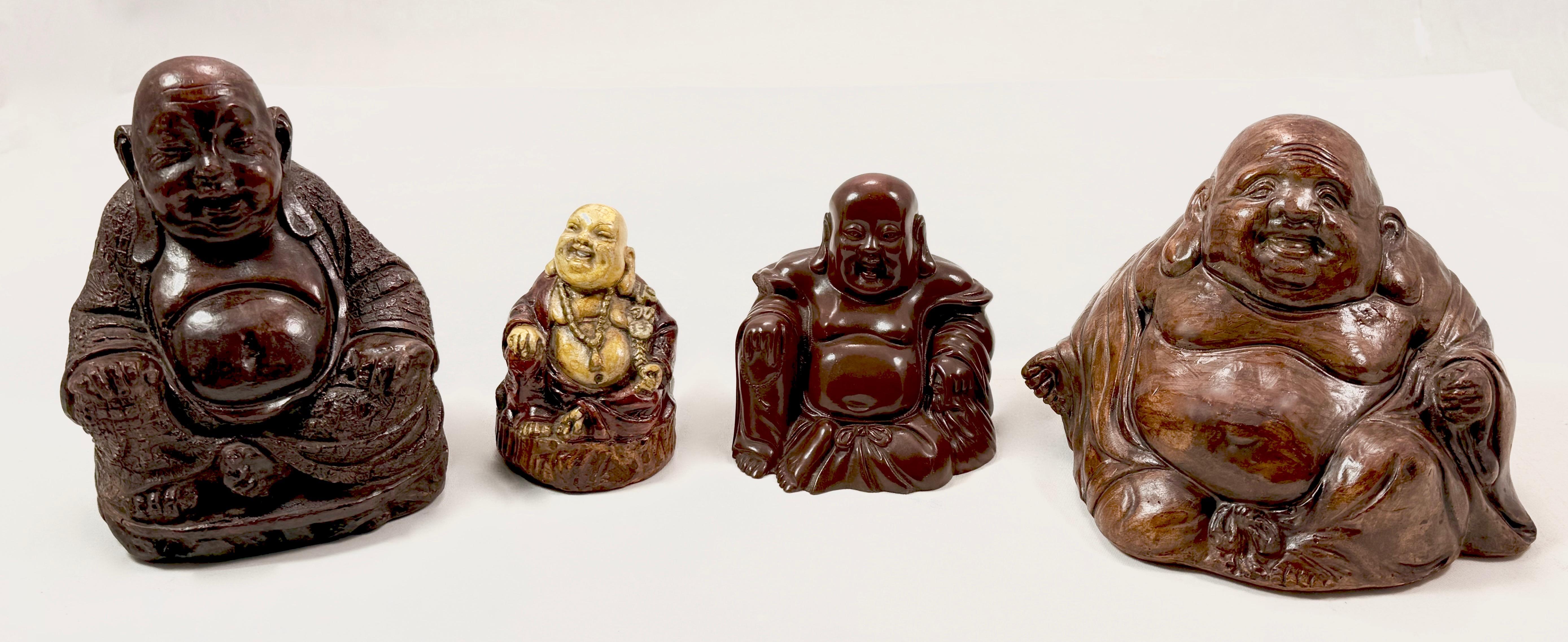 Zestaw figur siedzącego buddy - 4 sztuki