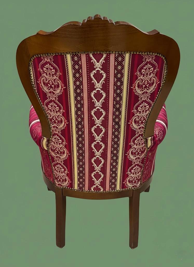 Fotel salonowy w stylu Ludwika Filipa