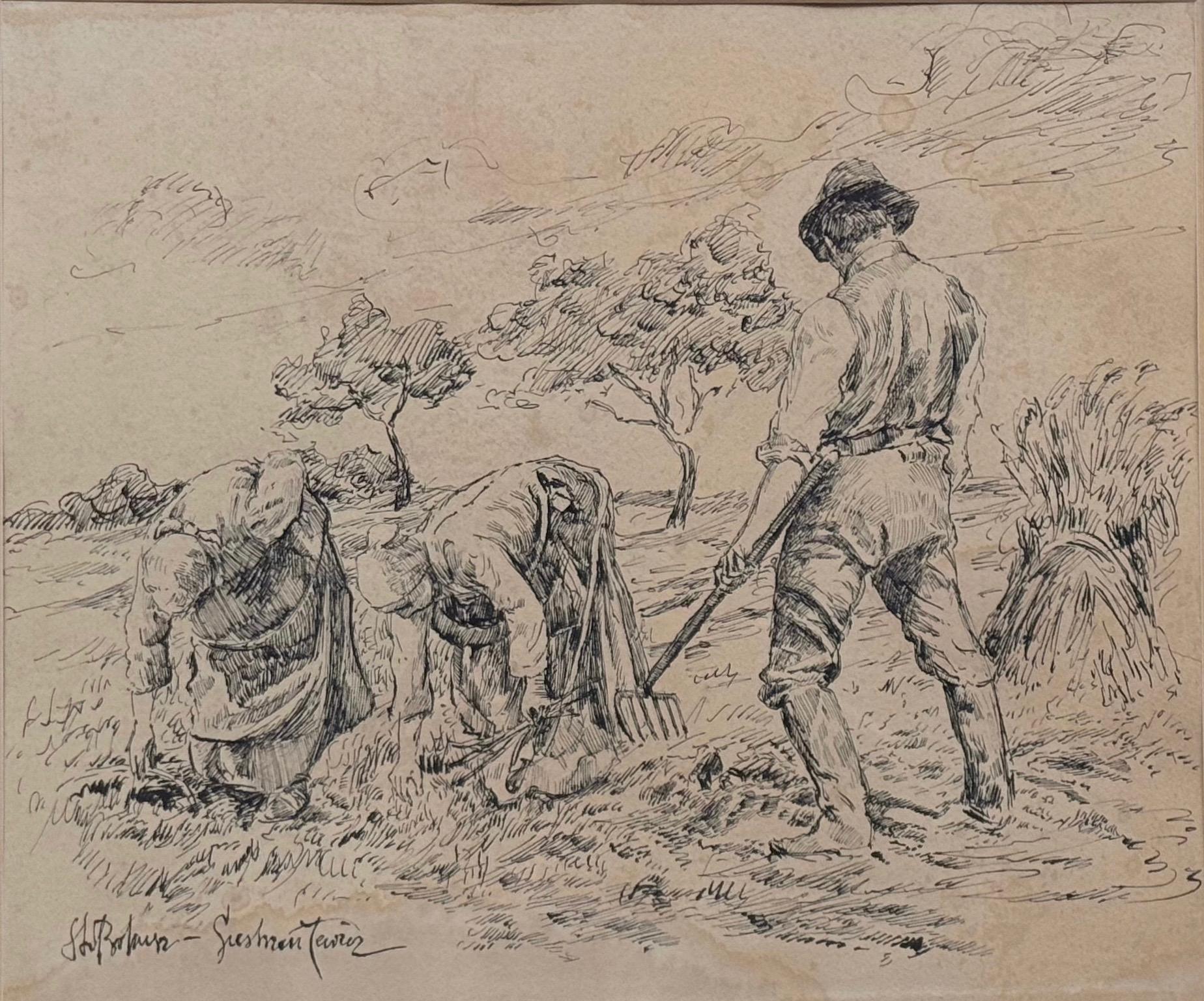 Nieustalony naśladowca ''Chłopi na roli''