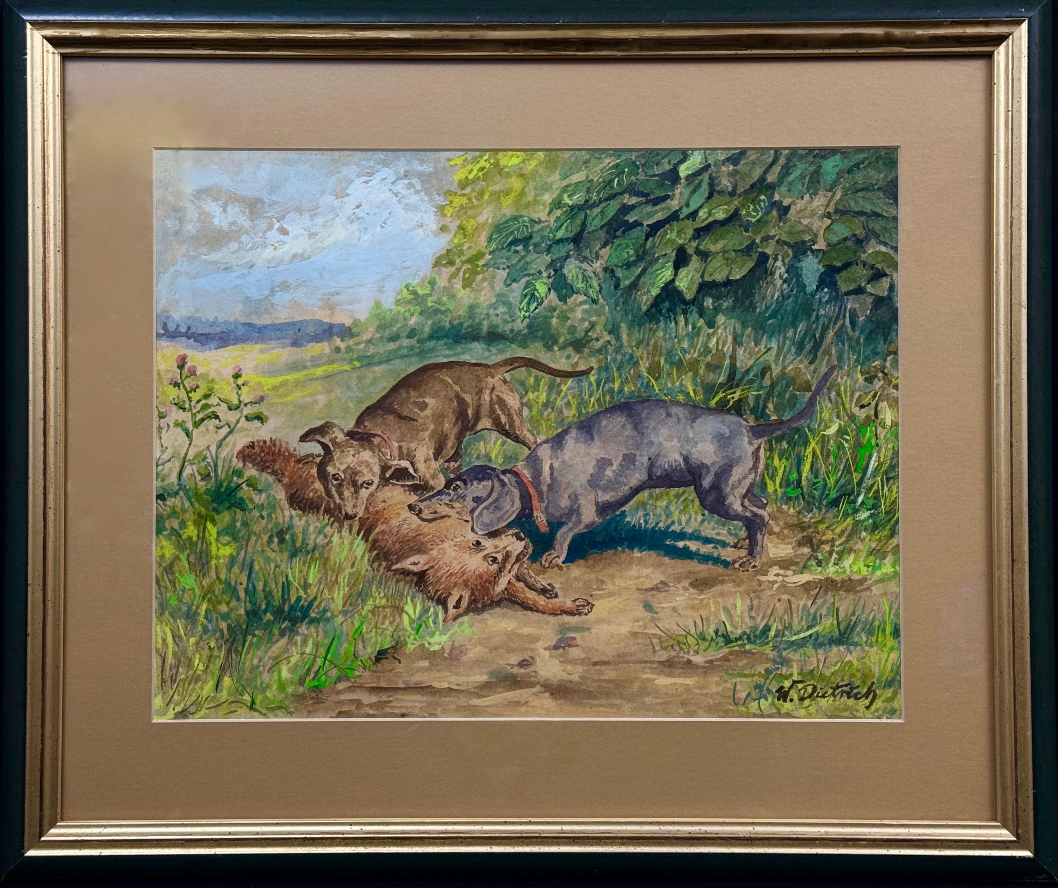 Nieustalony malarz, ''Polowanie na lisa''