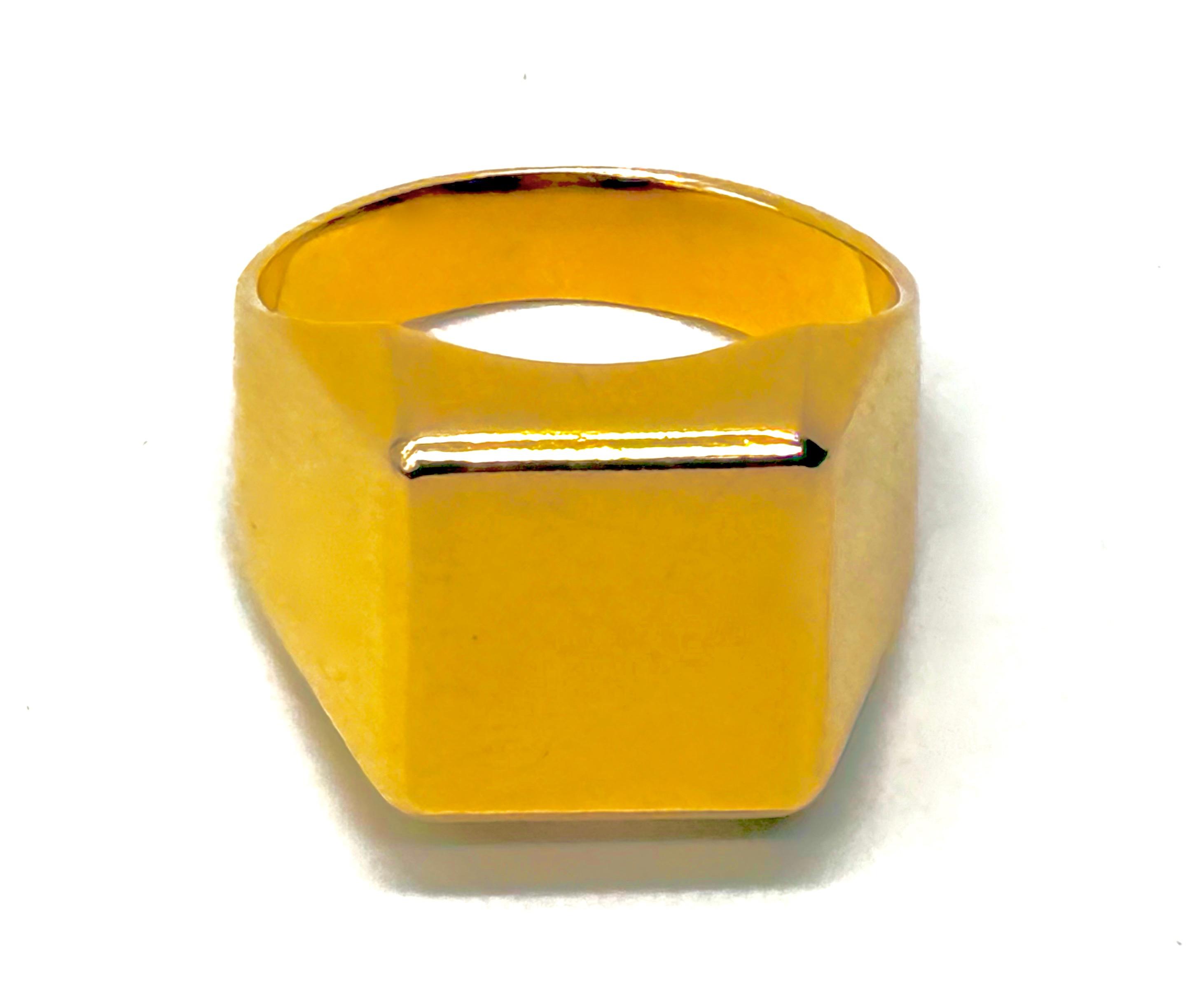 Złoty sygnet, masa 11,90 g