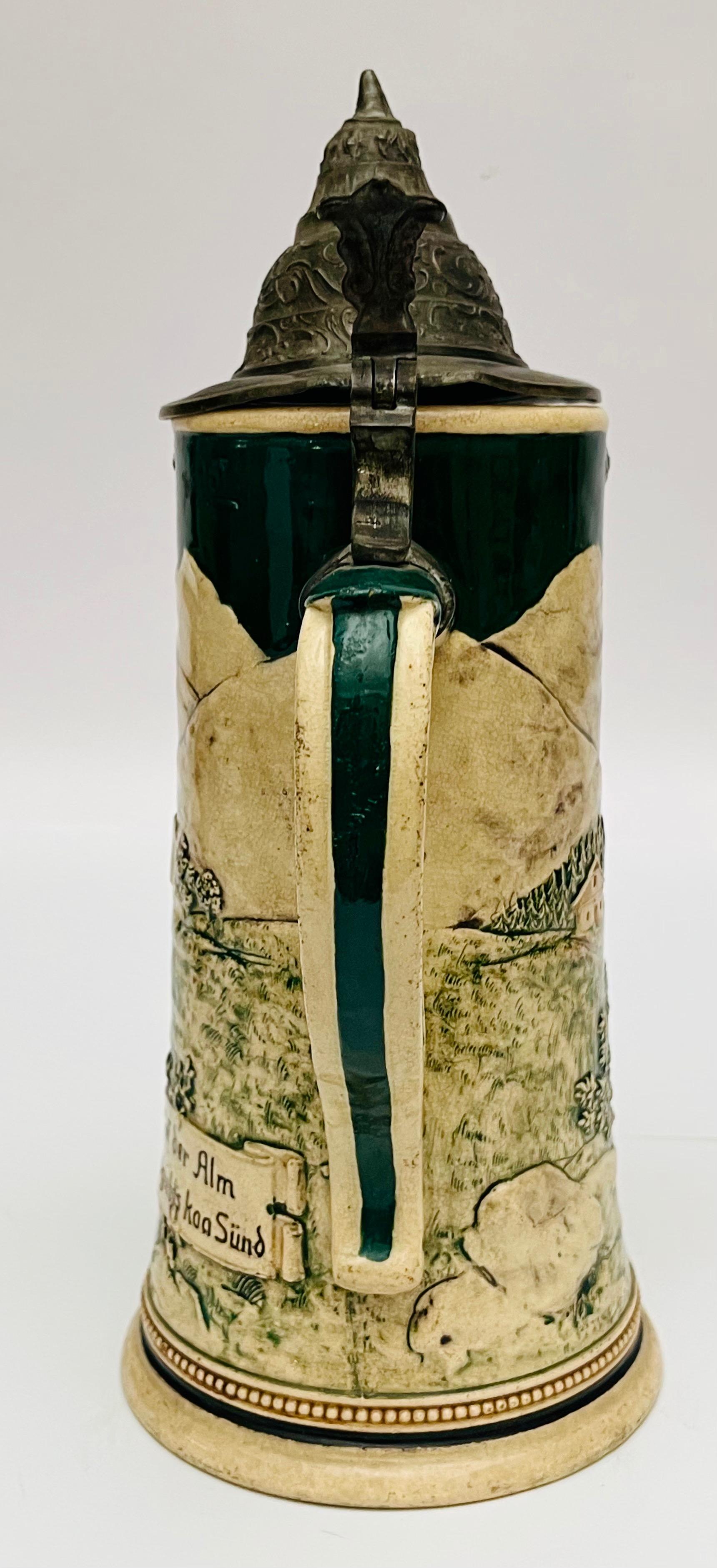 Dekoracyjny zestaw 3 kufli z nakrywami