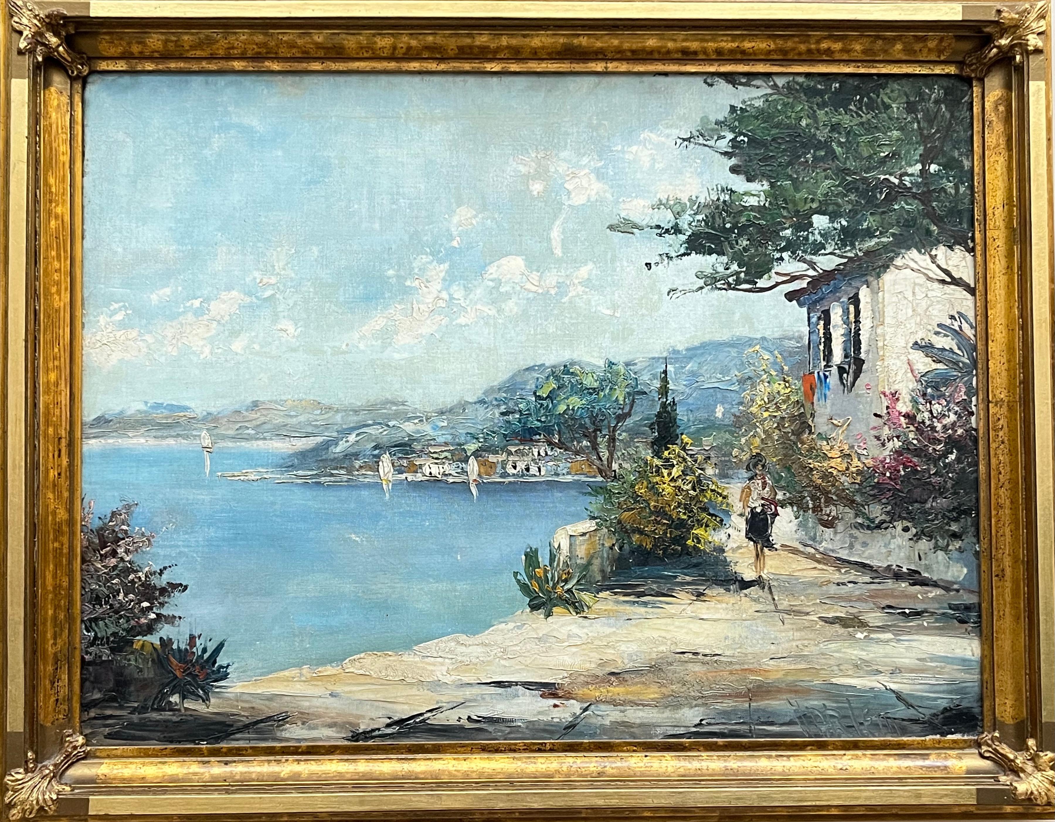 MN,''Pejzaż śródziemnomorski z postacią kobiety''