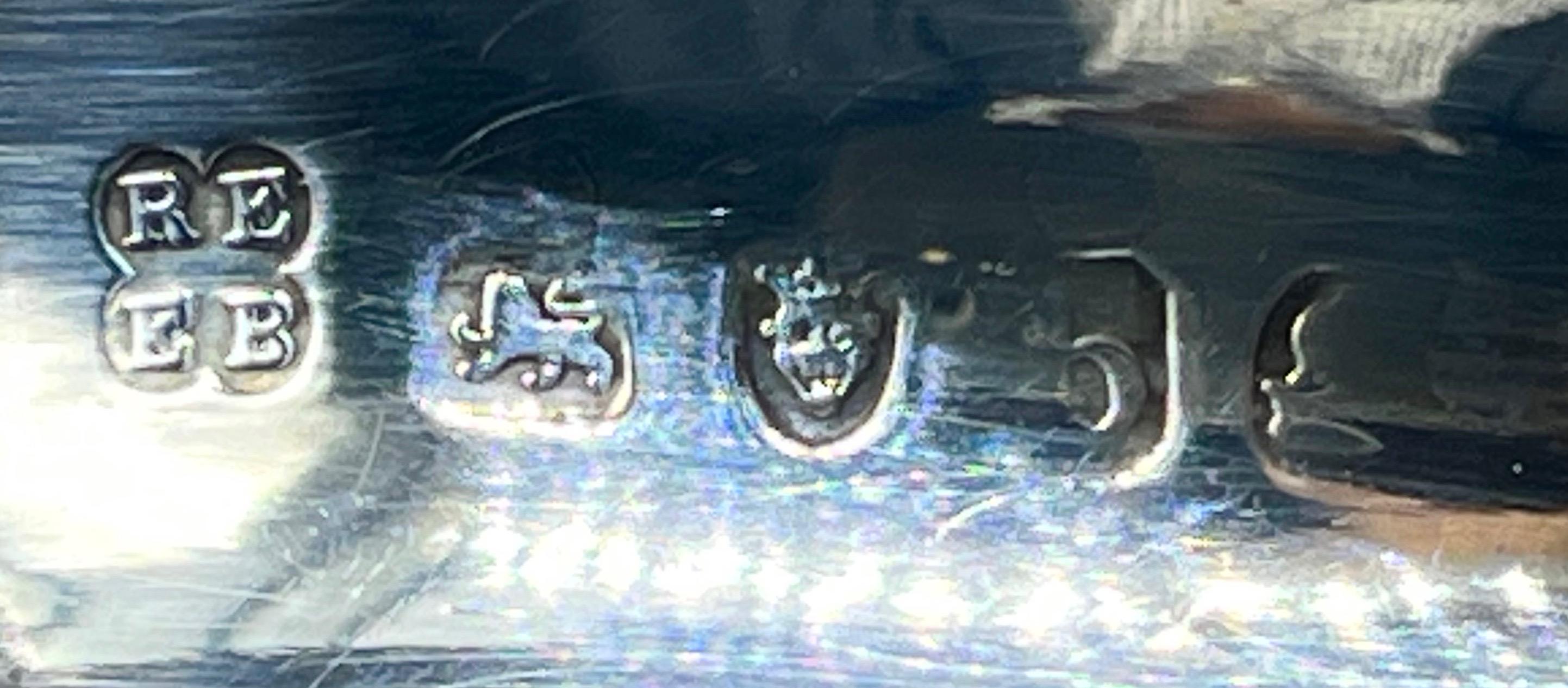 Unikatowy zestaw srebrny stołowy 1177 g, sygn. REBECCA ERNES & EDWARD BERNARD