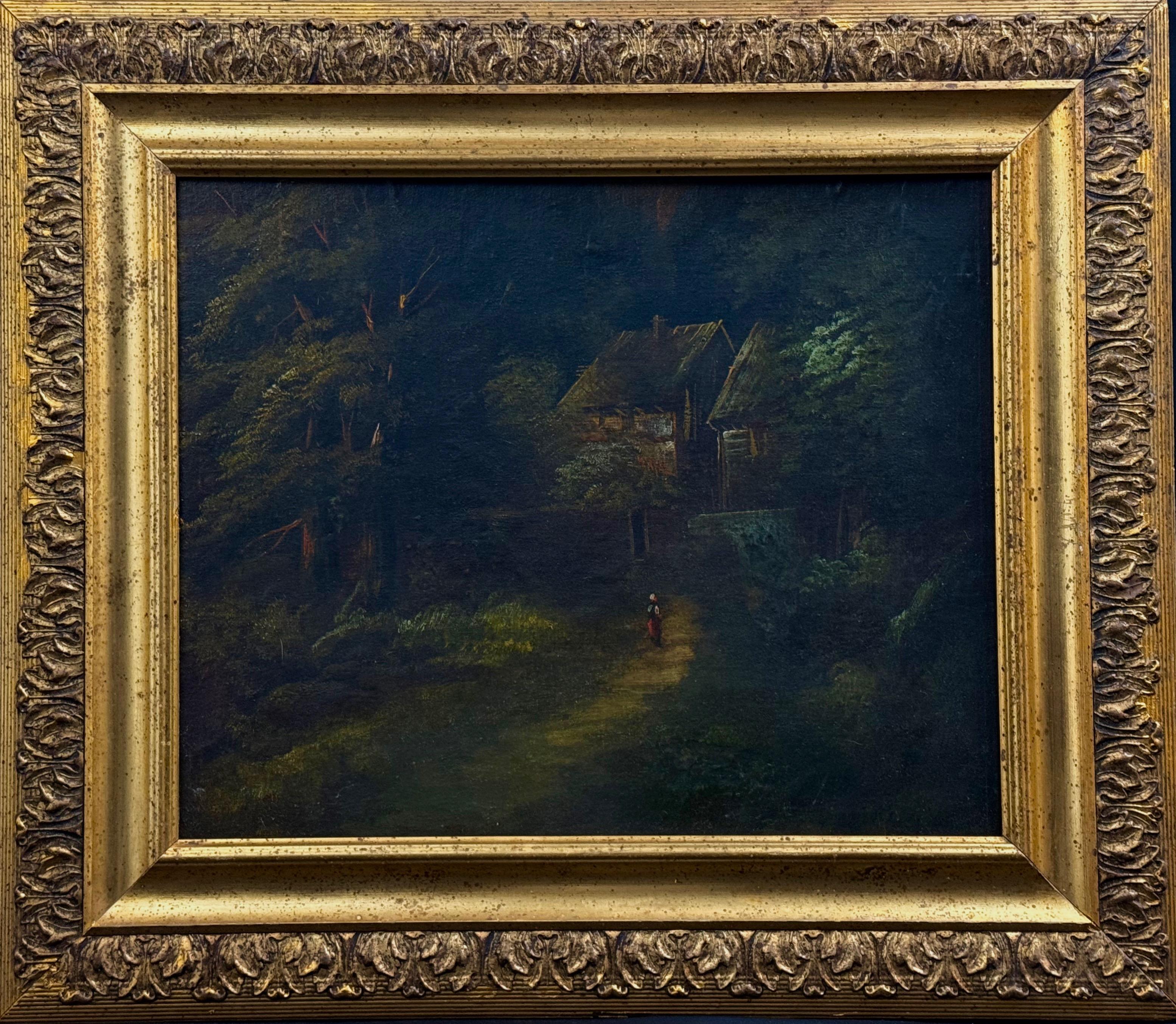 Nieustalony malarz, ''Leśna zagroda nocą''