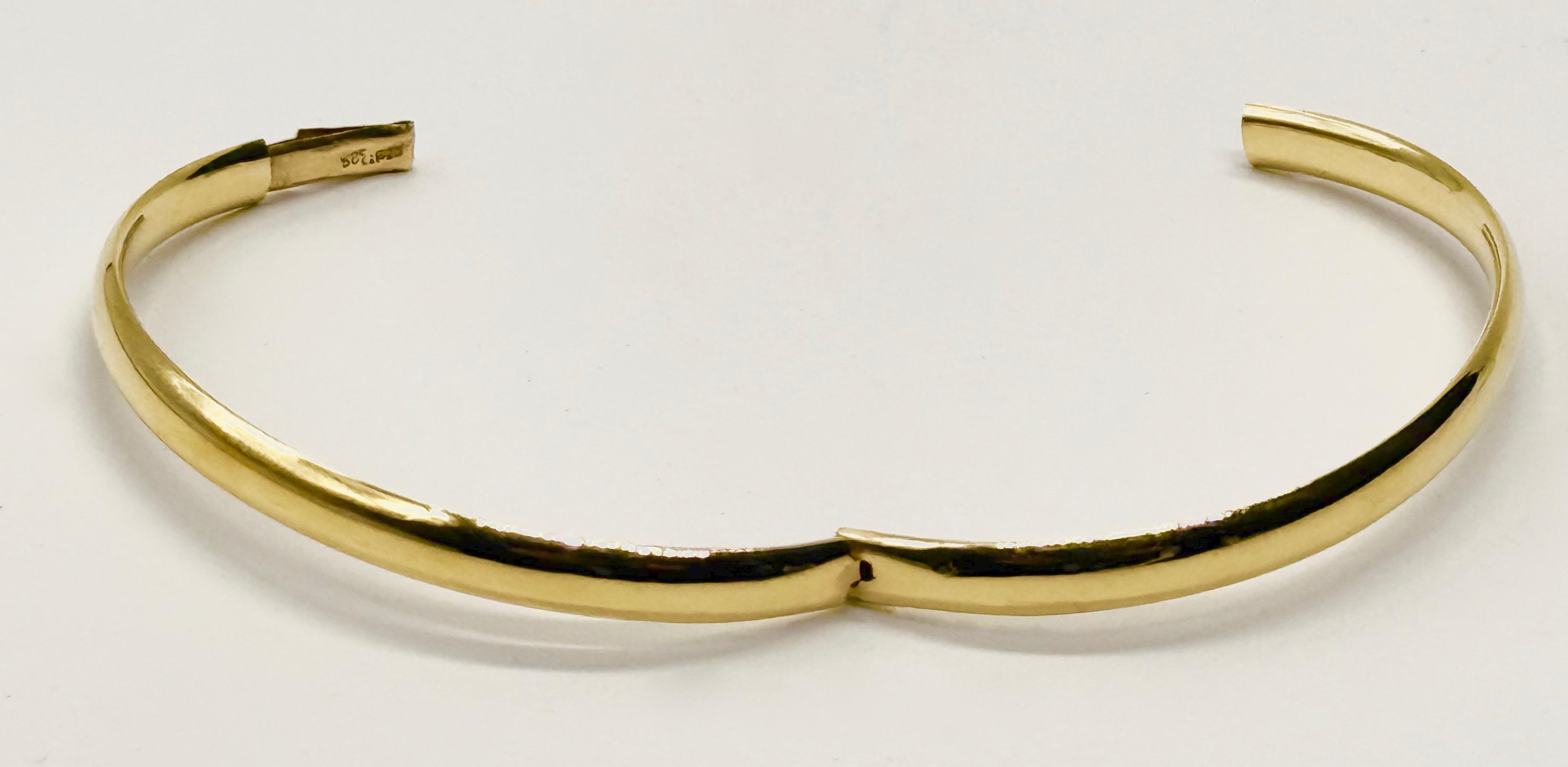 Złota bransoleta , masa 9 g