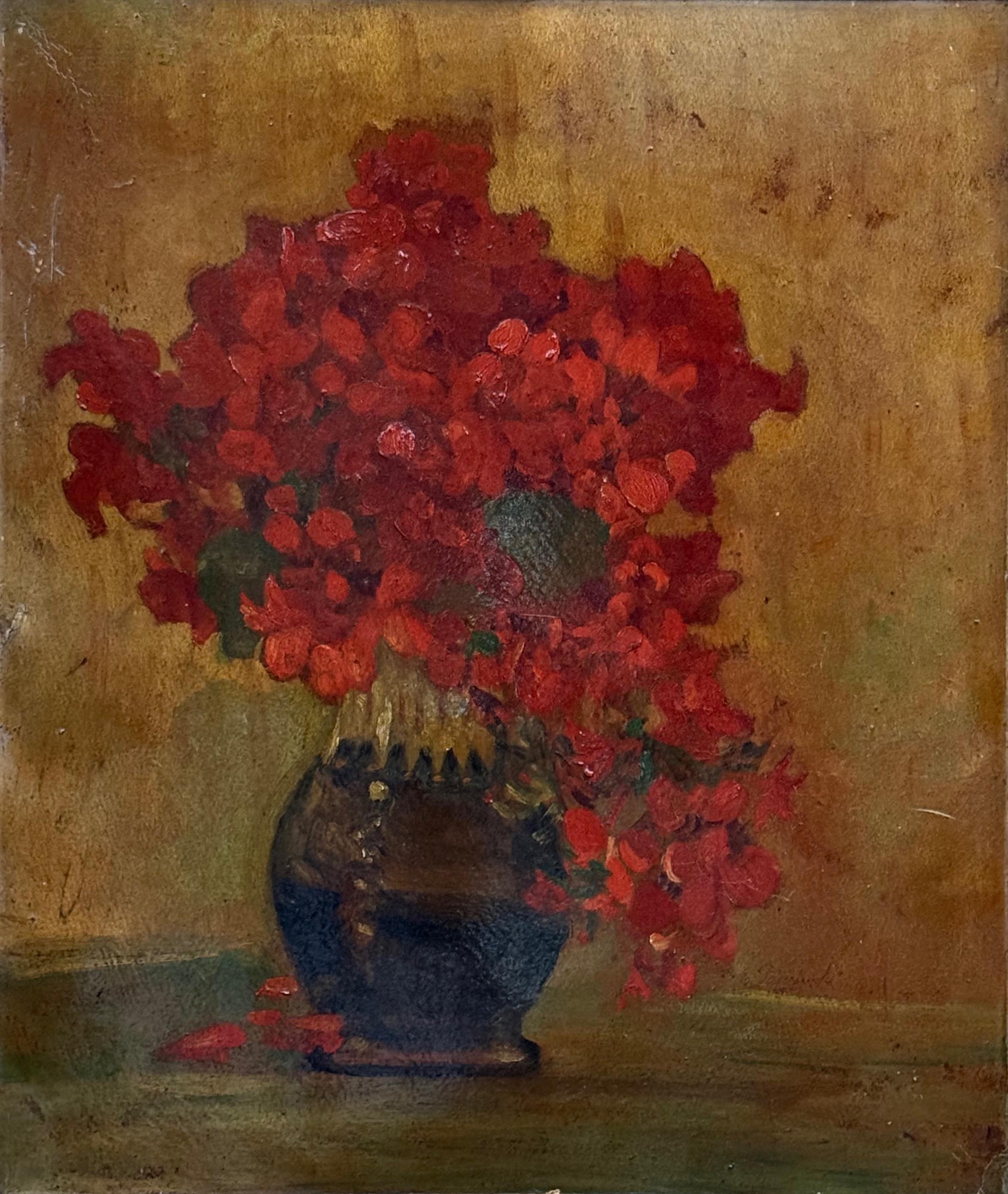 Emilia Bibiana Parczewska (1877-1962),''Bukiet kwiatów w wazonie''