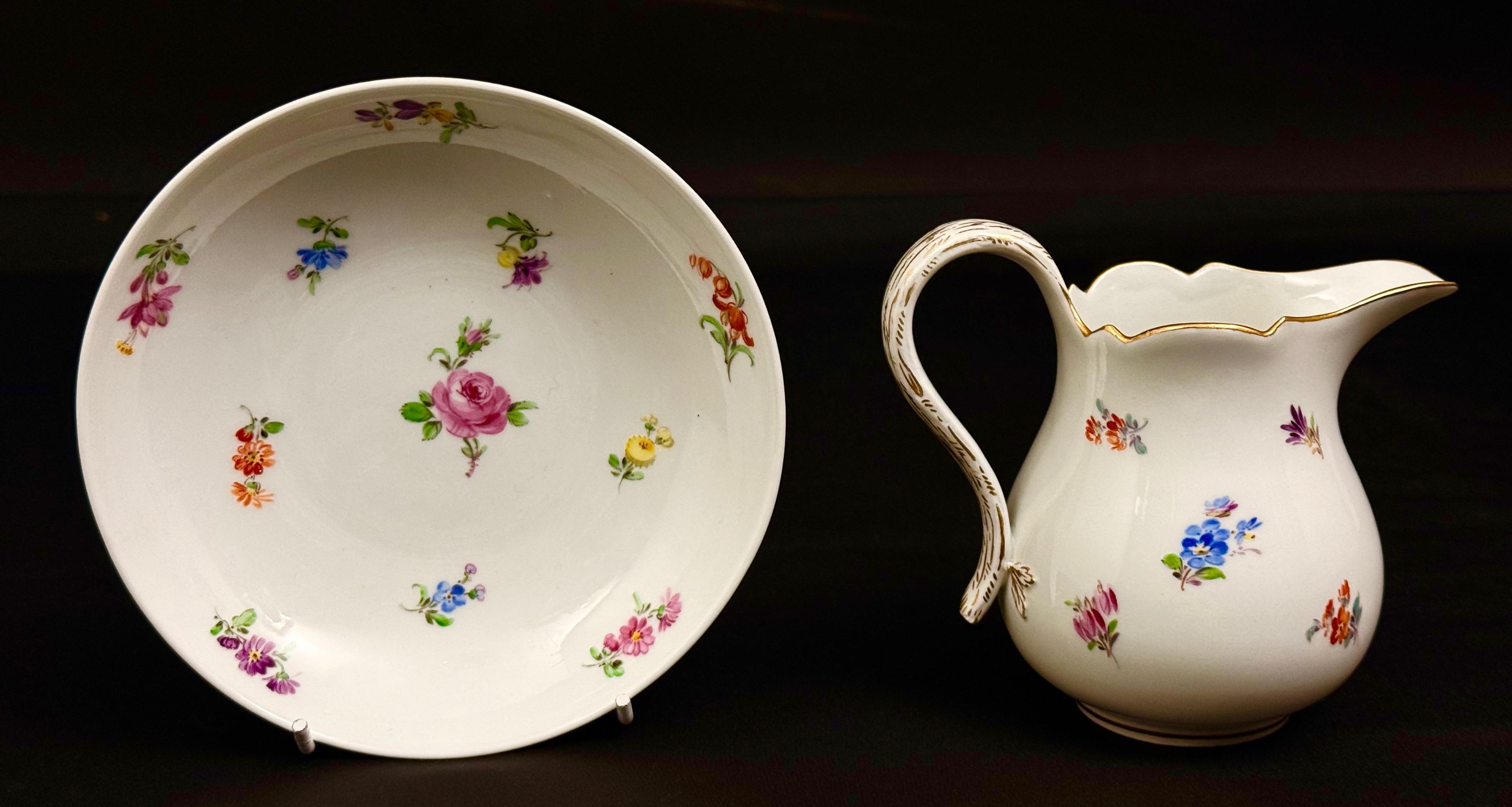 Porcelanowy zestaw- 2 sztuki, Miśnia