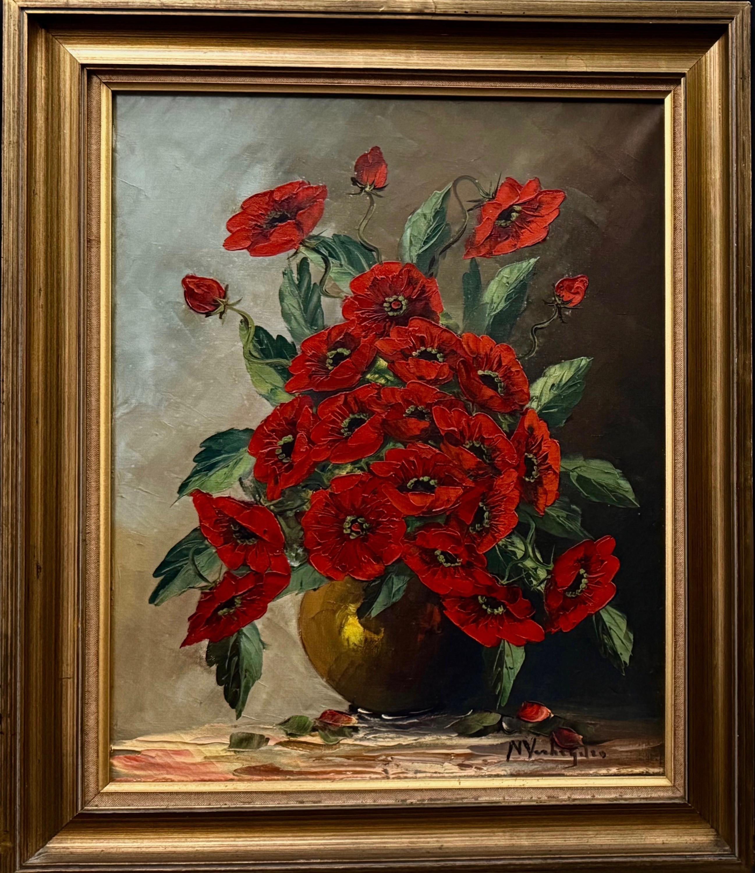 Zestaw 2 obrazów ''Kwiaty w wazonie''