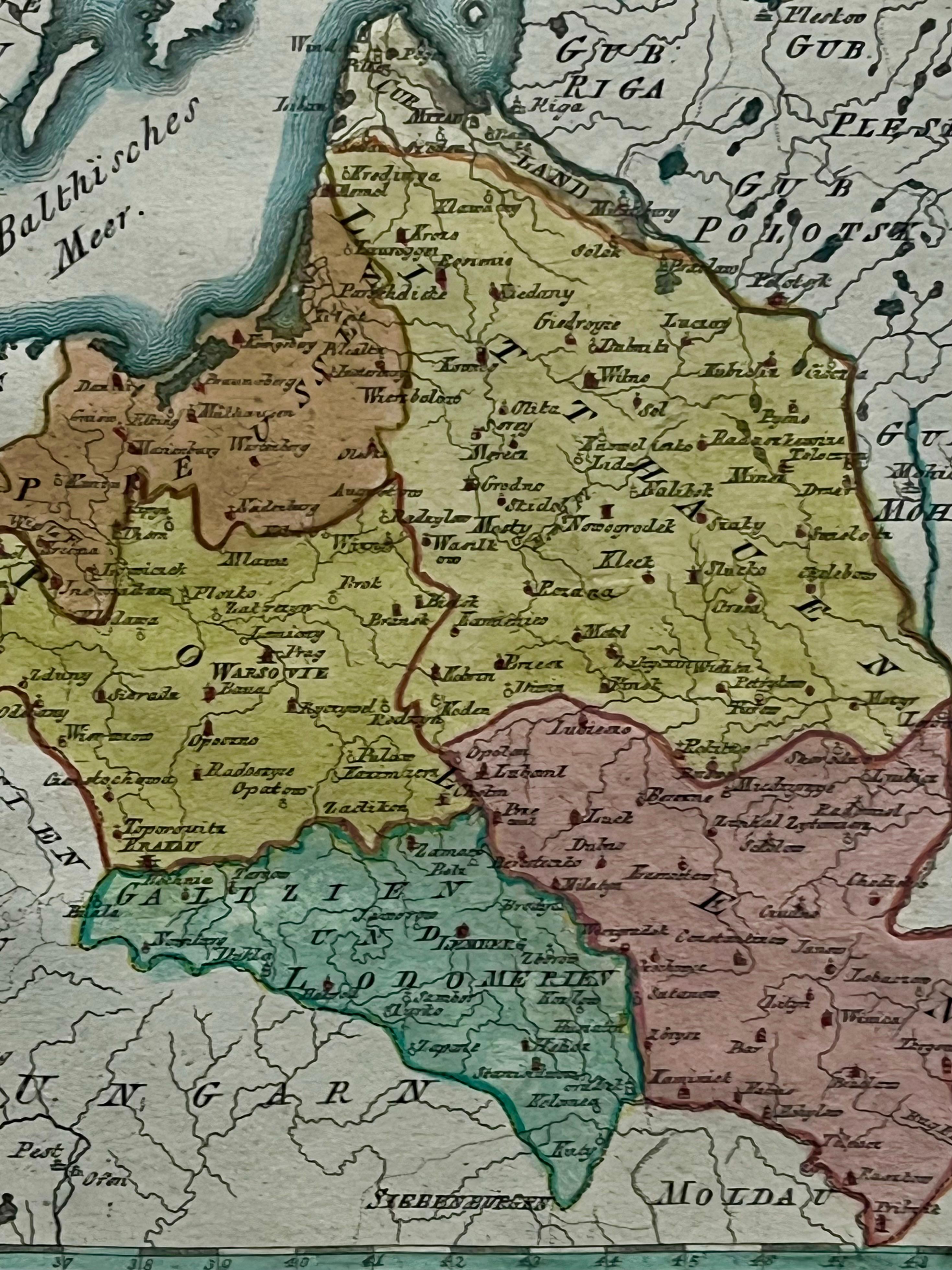 Ilustracja mapy Królewskiej Republiki Polskiej