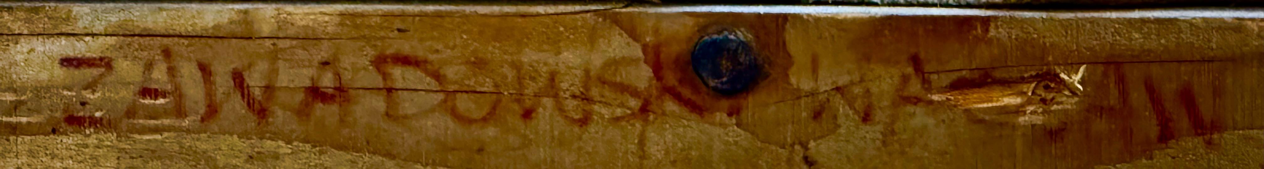 Nieustalony malarz, ''Pejzaż górski z chatami i piechurem''