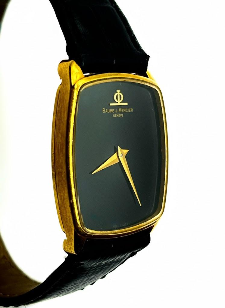 Złoty zegarek naręczny Baume&Mercier Geneve