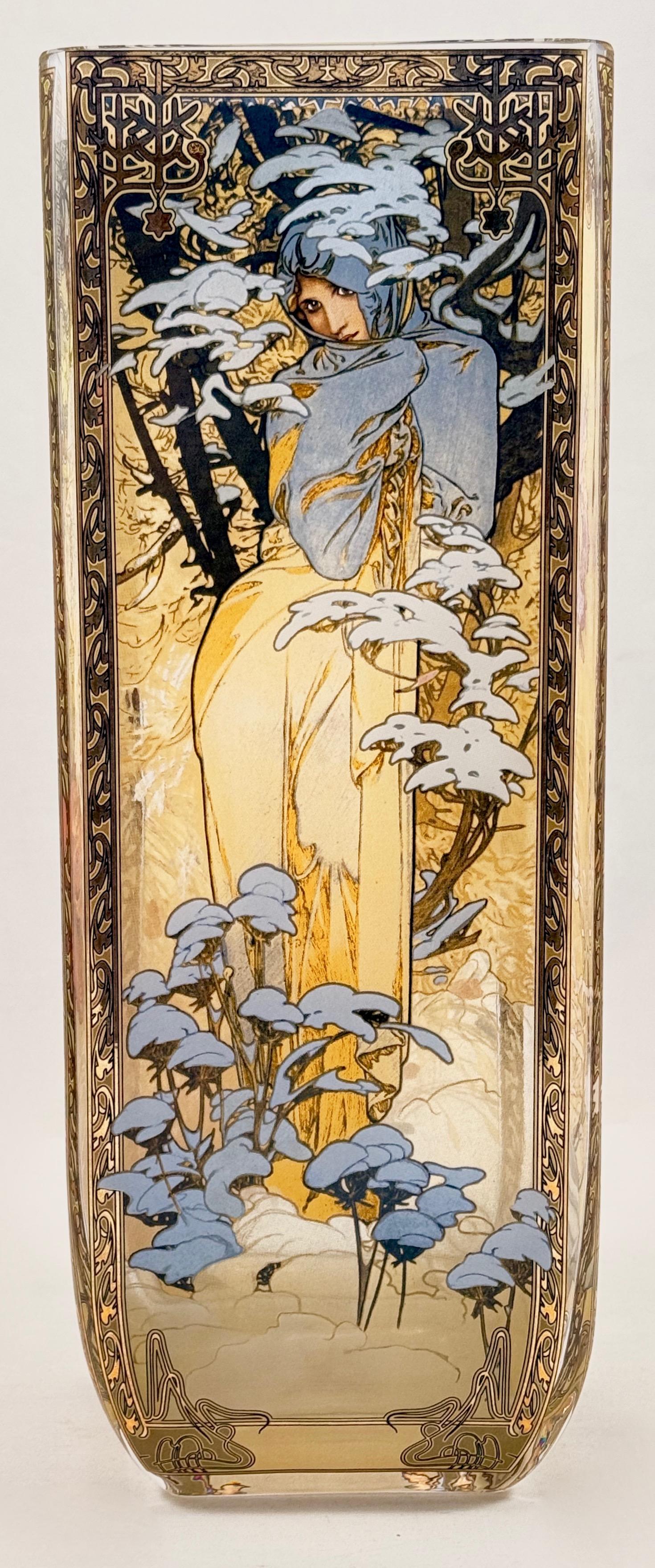 Wazon 4 pory roku wg Alphonsa Muchy , Goebel