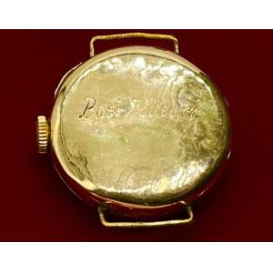 Złoty zegarek naręczny
