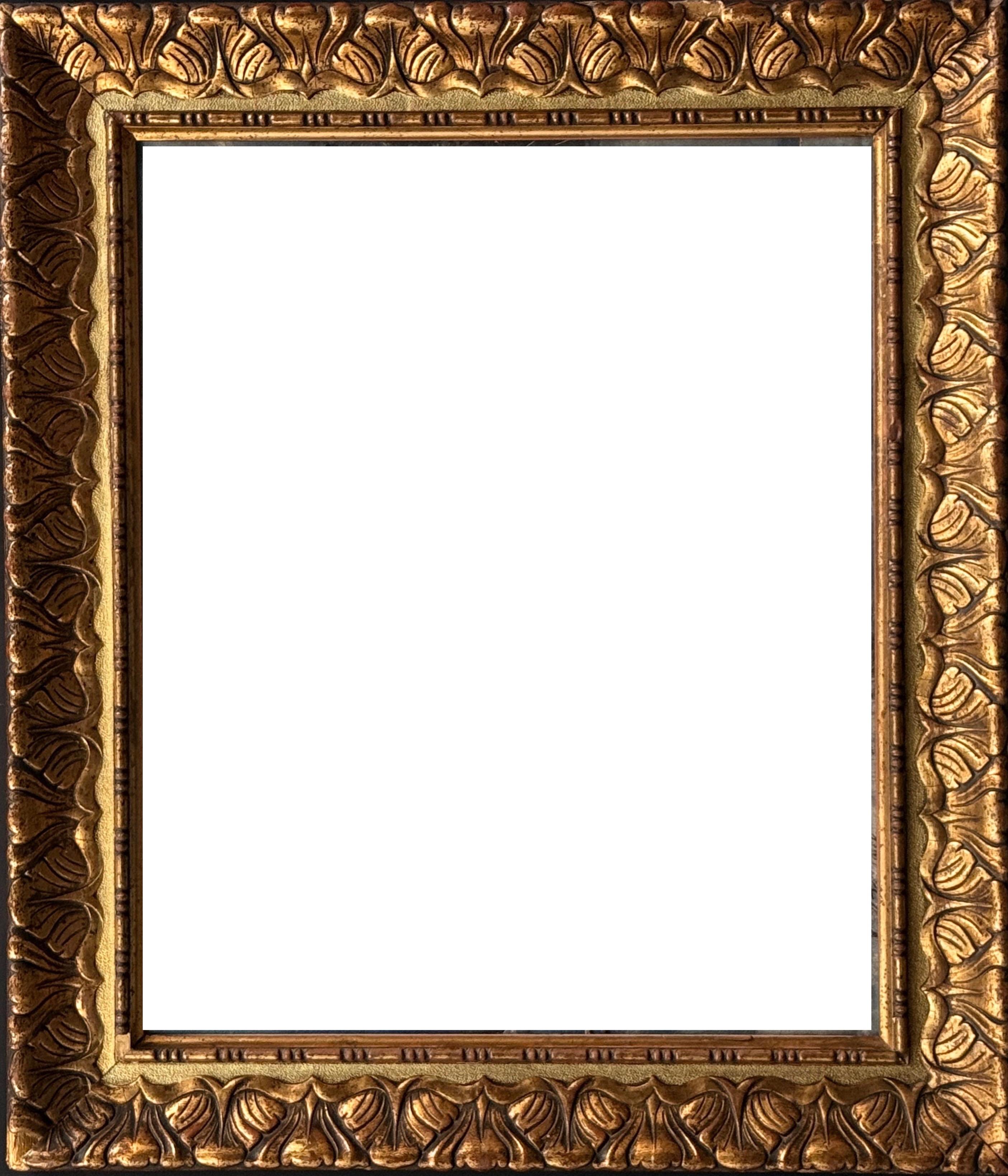 Dekoracyjna rama zdobiona zimowym pejzażem na płótnie