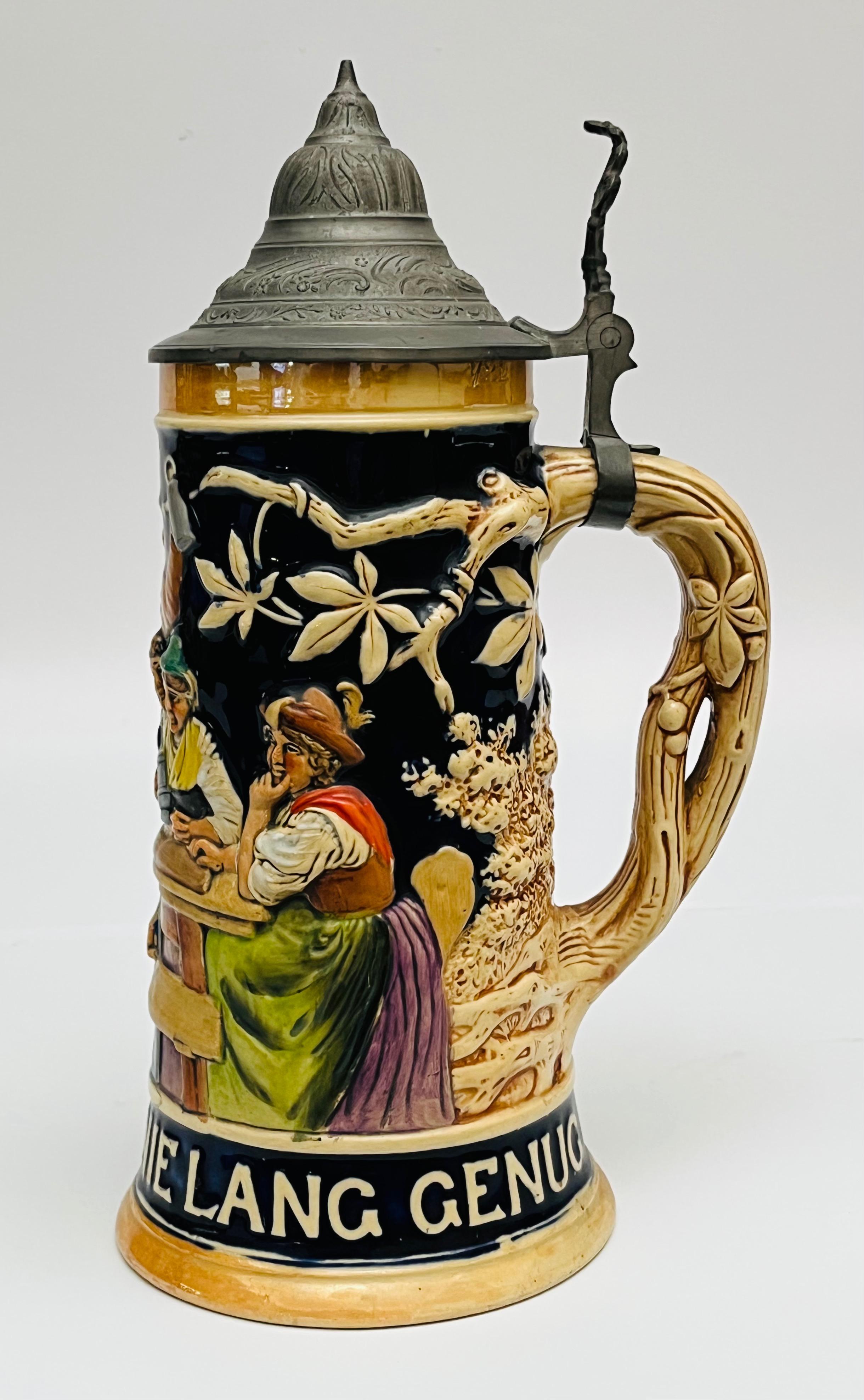 Dekoracyjny zestaw 3 kufli z nakrywami