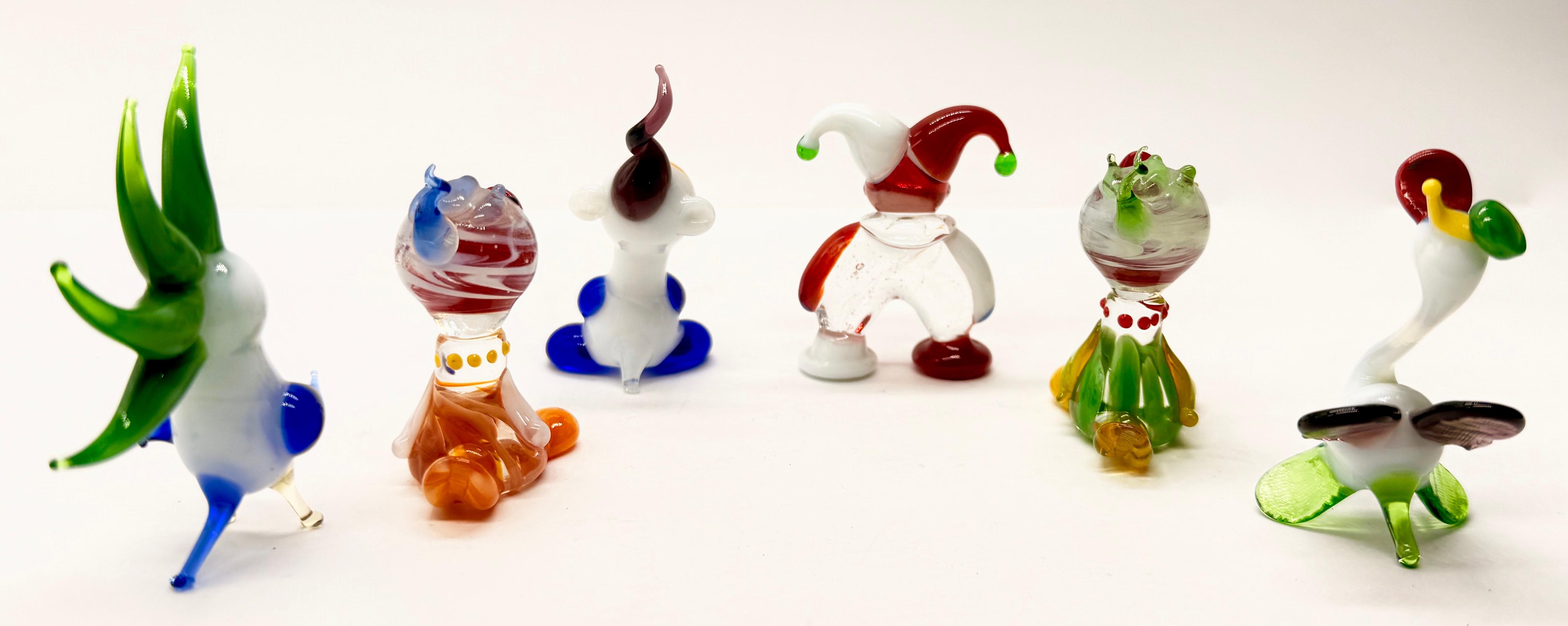 Zestaw szklanych miniatur-6 sztuk