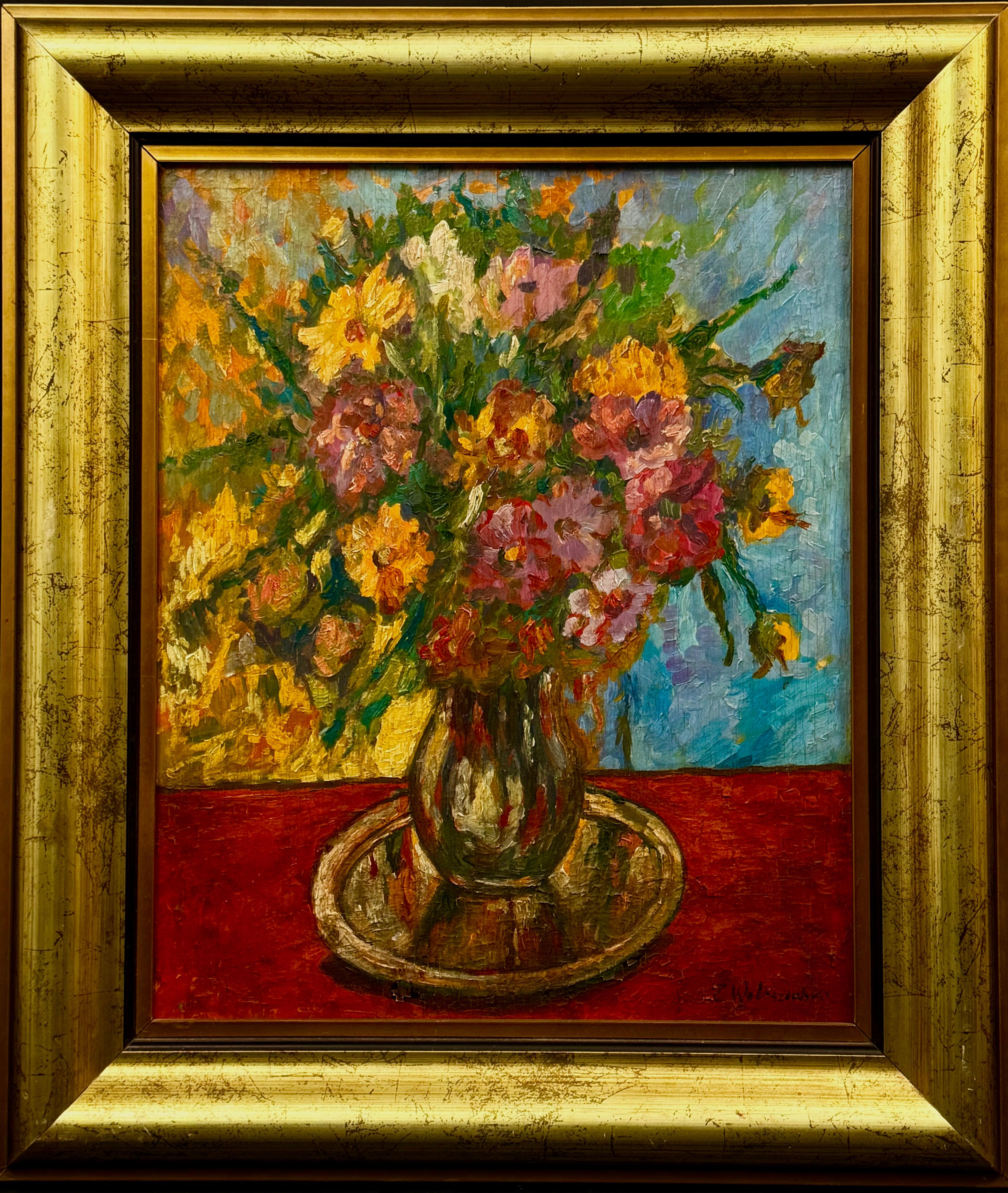 Nieustalony malarz, ''Bukiet kwiatów w wazonie''