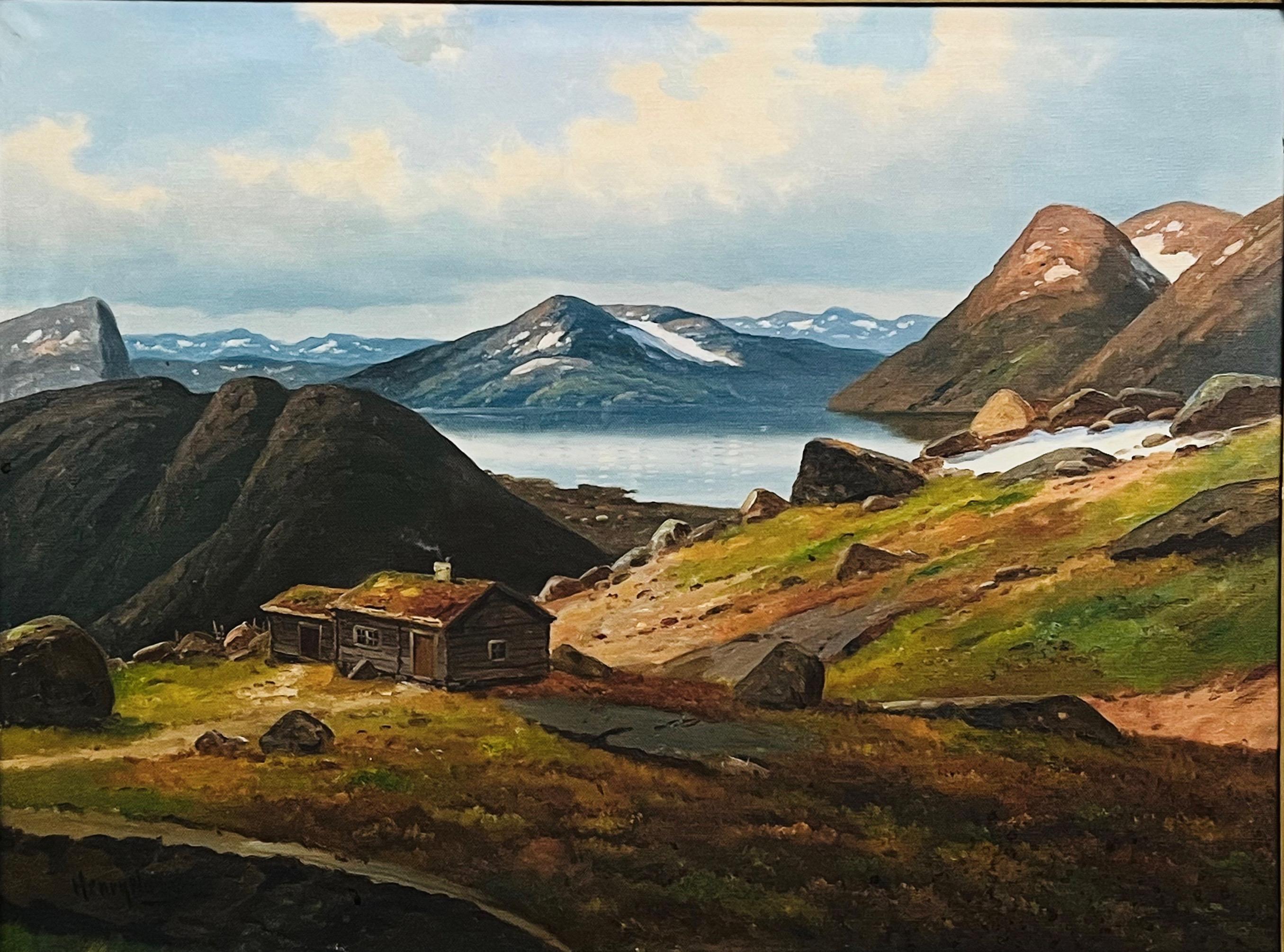 Henry Ness, Pejzaż górski z jeziorem