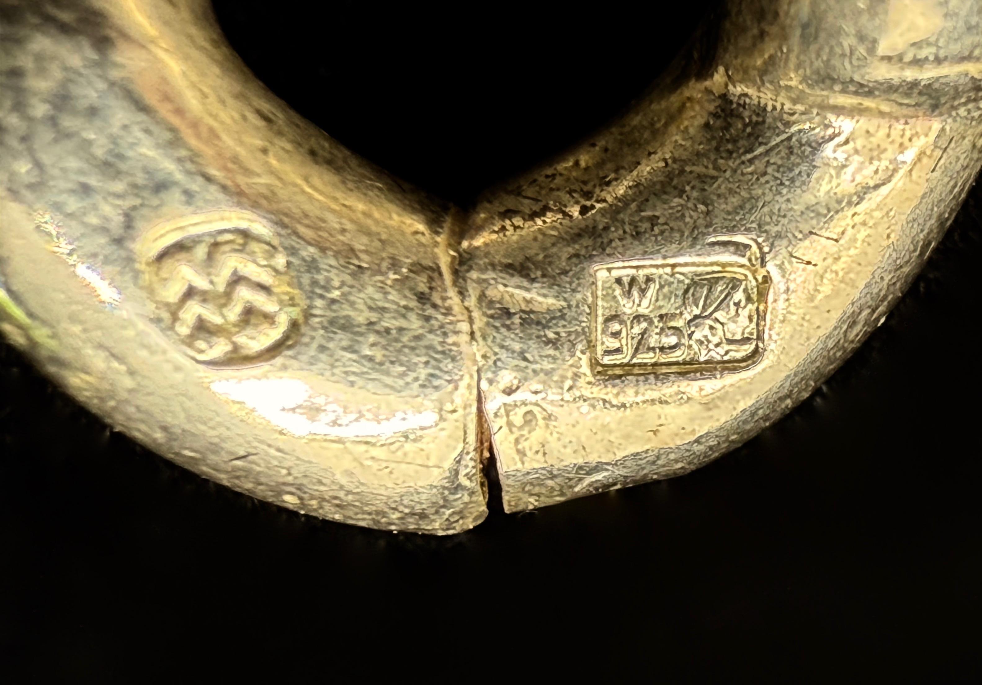 Srebrna bransoleta Warmet masa 114 g