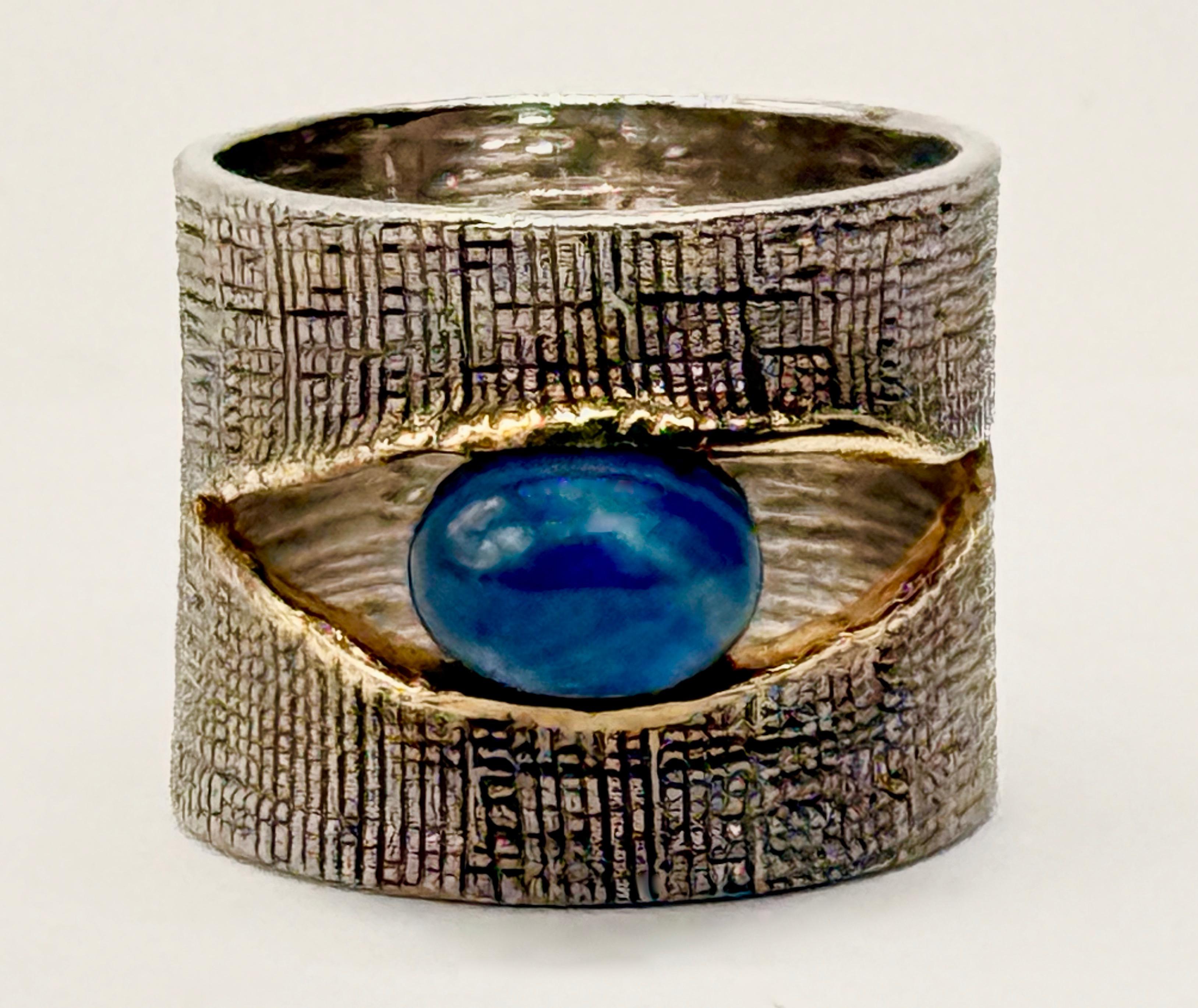 German Kabirski , srebrny pierścionek