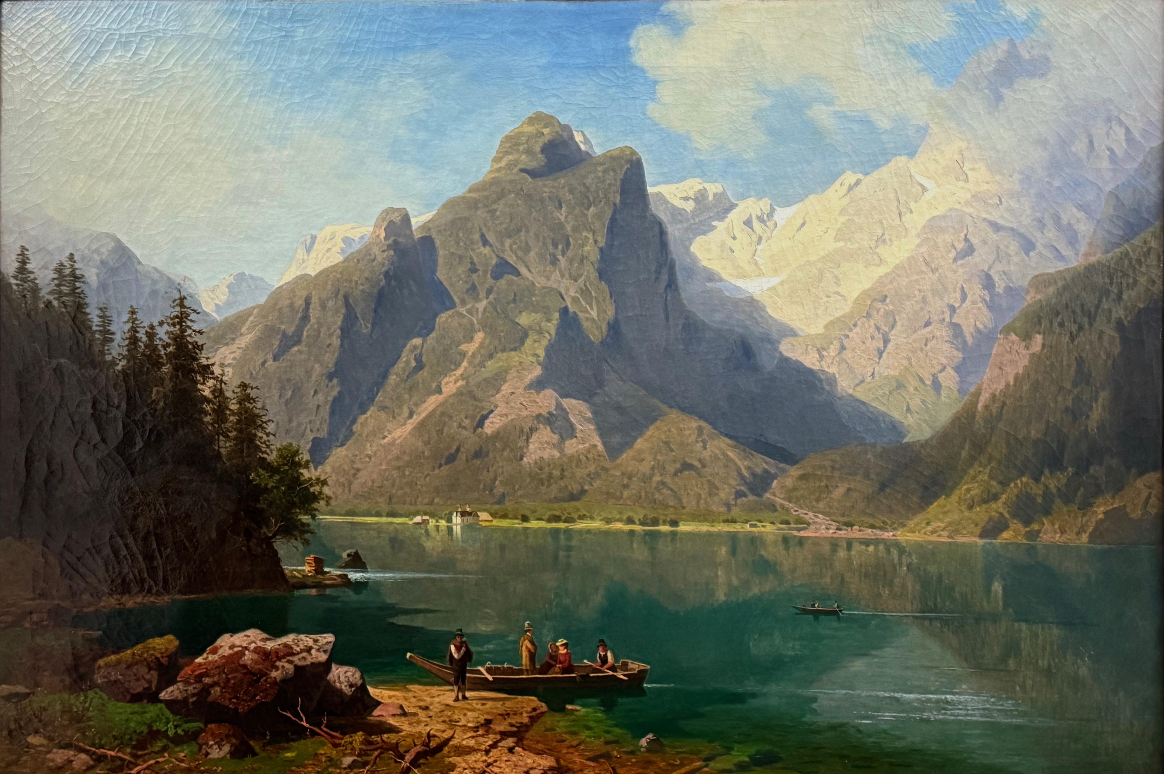 Ernst von Raven (1816-1890),''Widok alpejski''